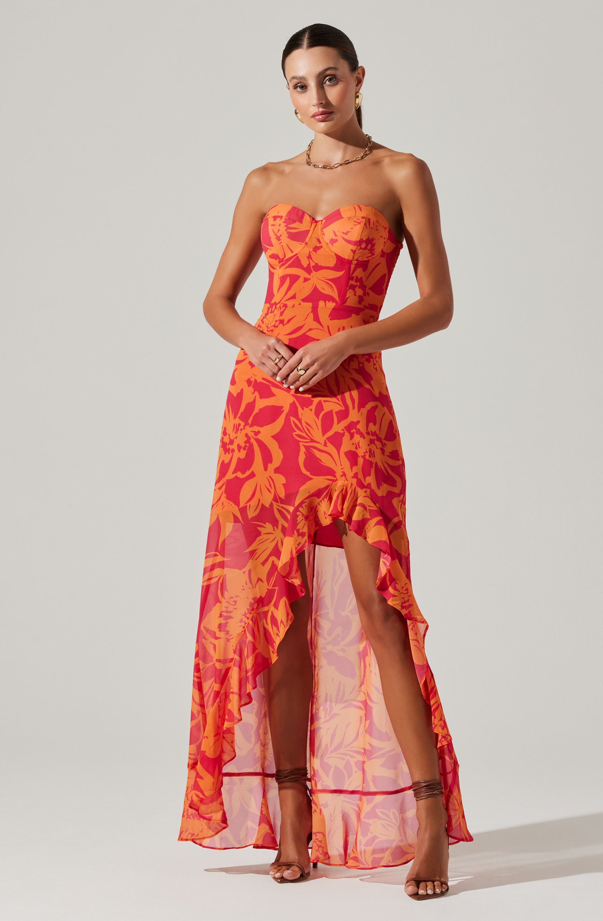 Anyssa Strapless Maxi Dress-Aljck