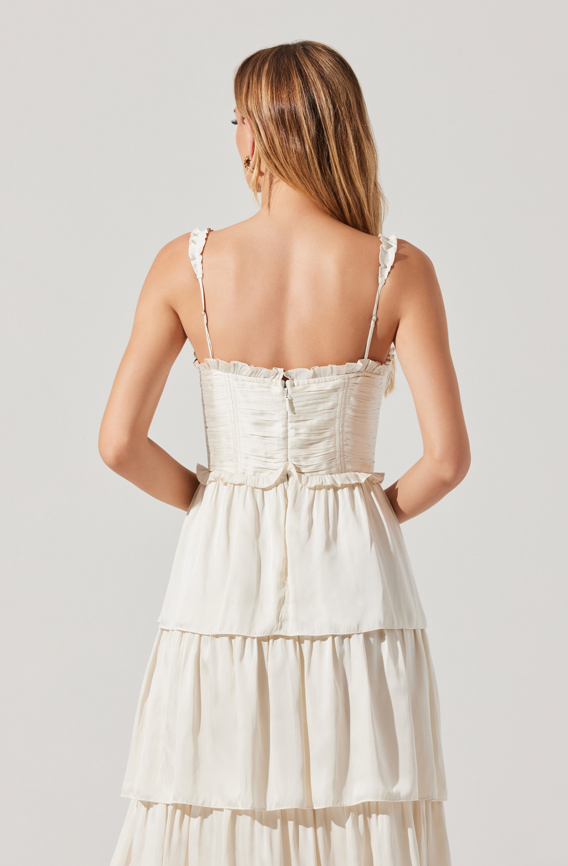 Tempany Tiered Bustier Maxi Dress-Aljck