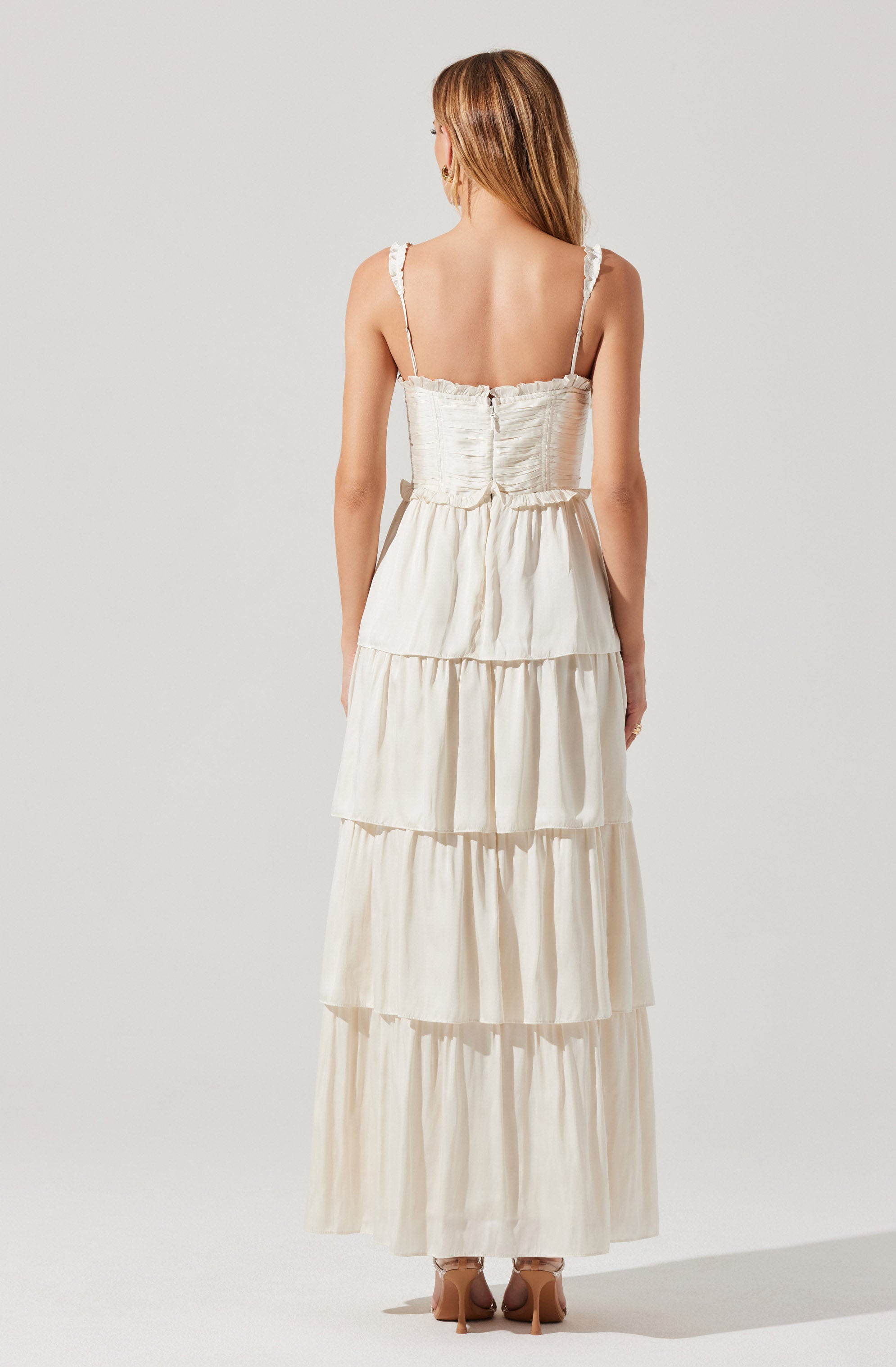 Tempany Tiered Bustier Maxi Dress-Aljck