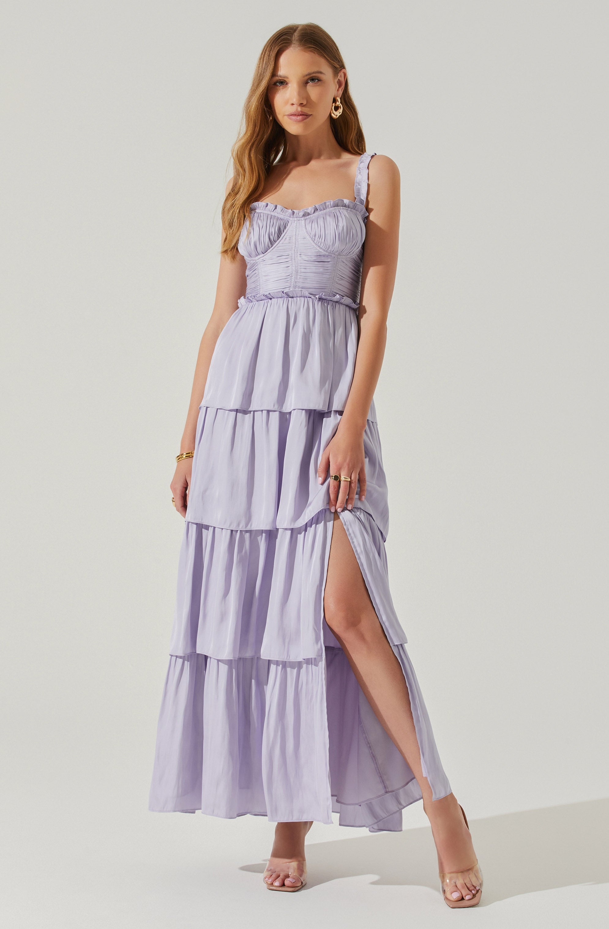 Tempany Tiered Maxi Dress-Aljck