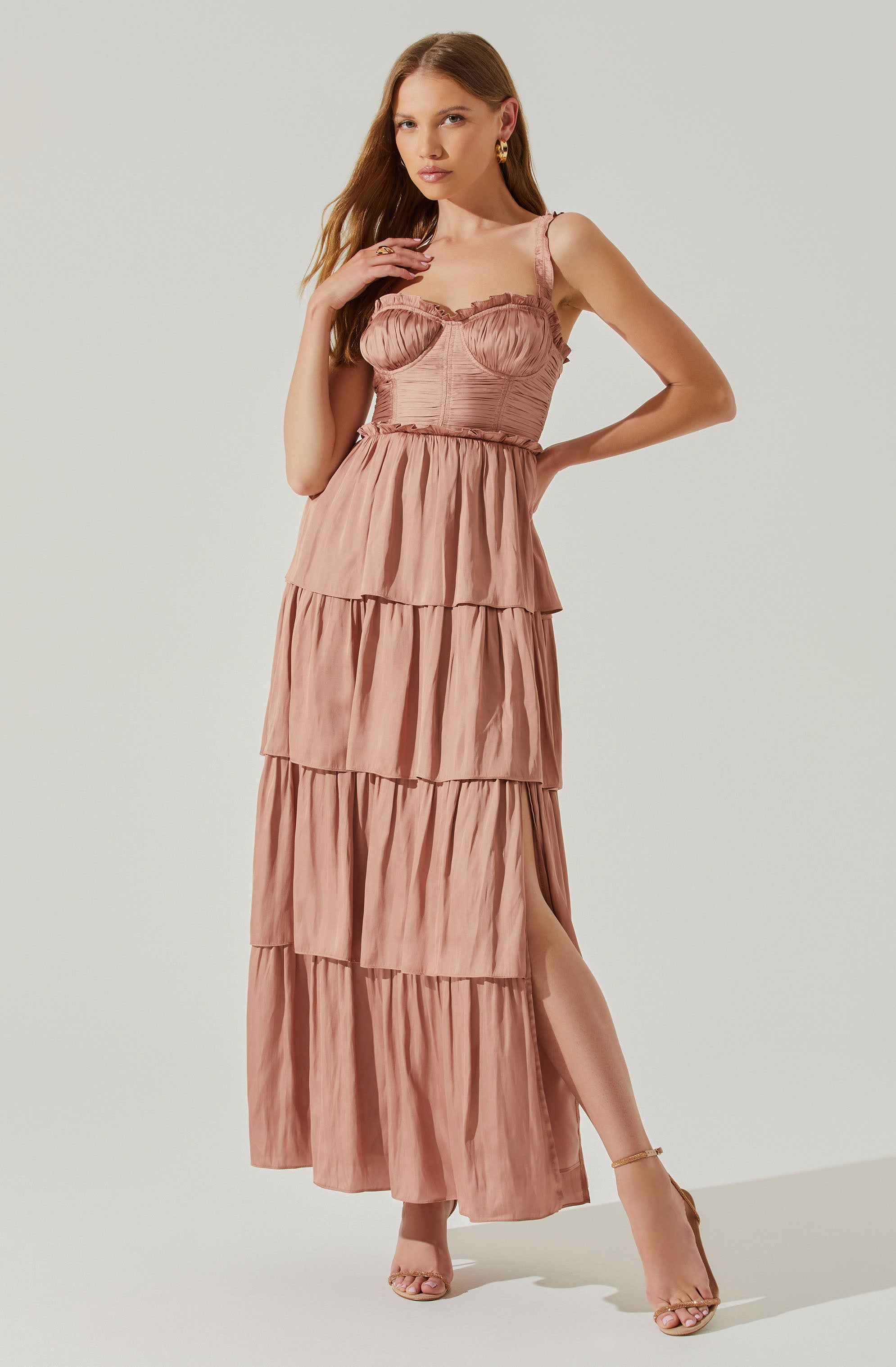 Tempany Tiered Maxi Dress-Aljck