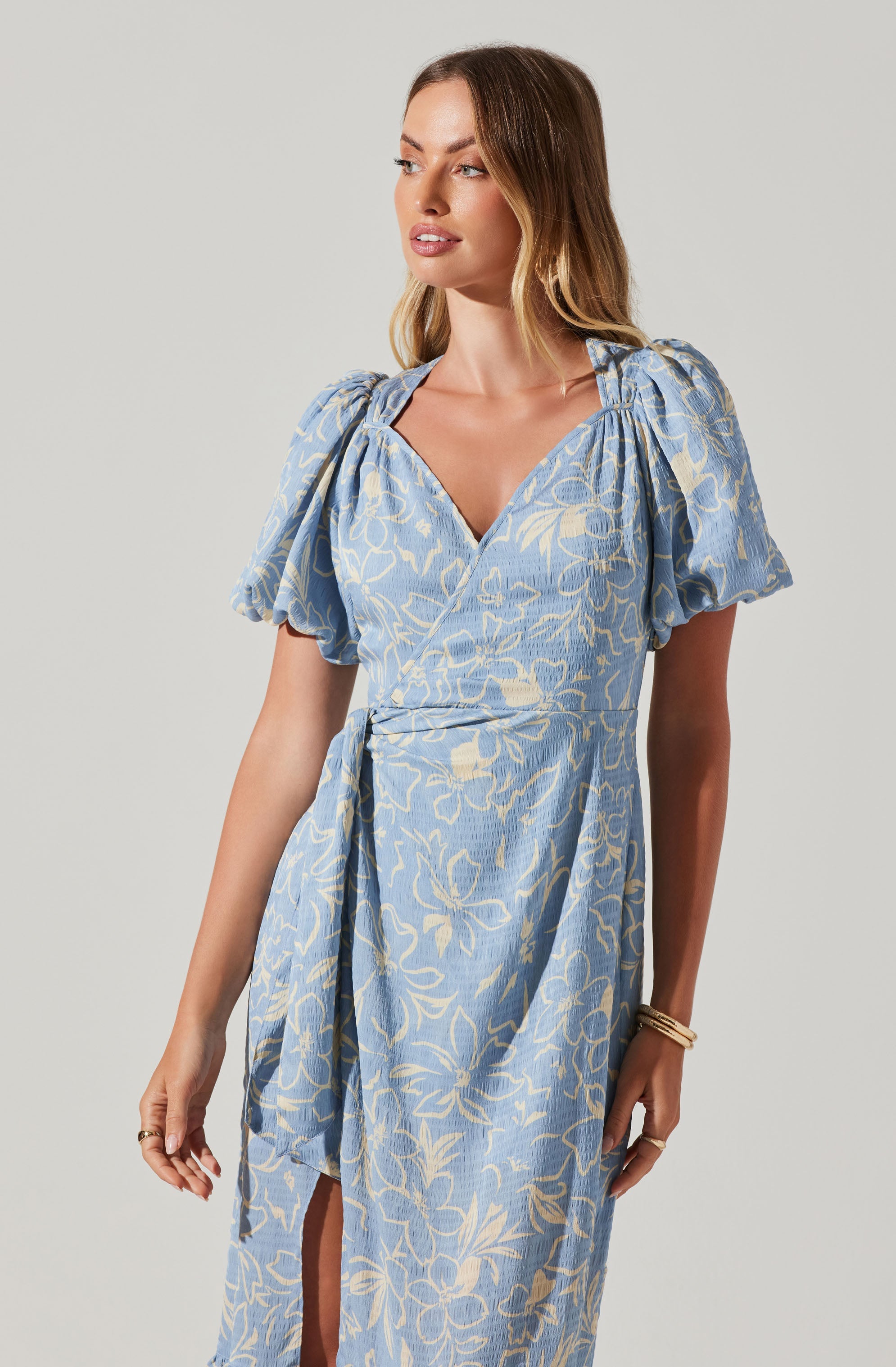 Modena Floral Midi Dress-Aljck