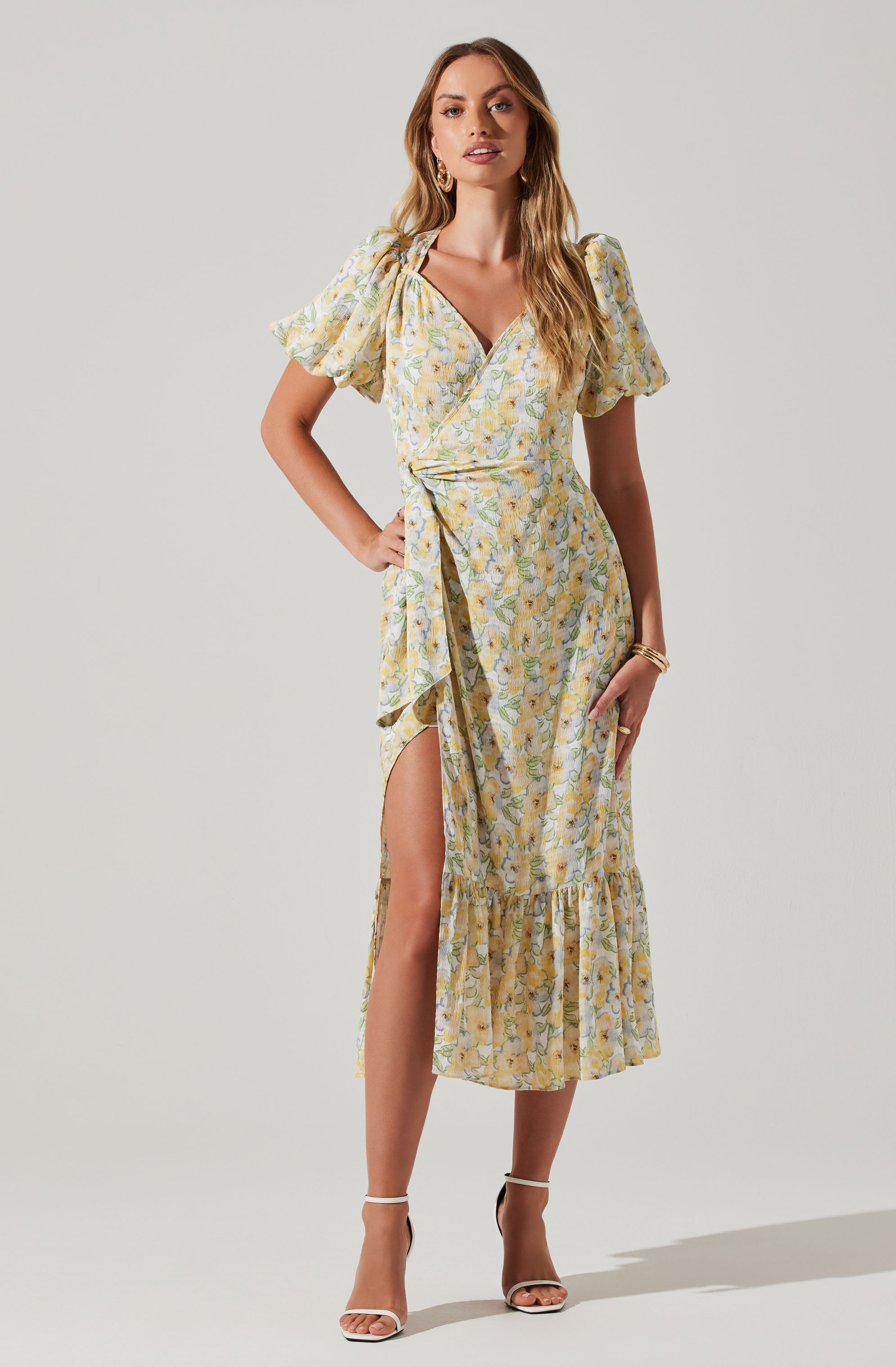 Modena Floral Midi Dress-Aljck