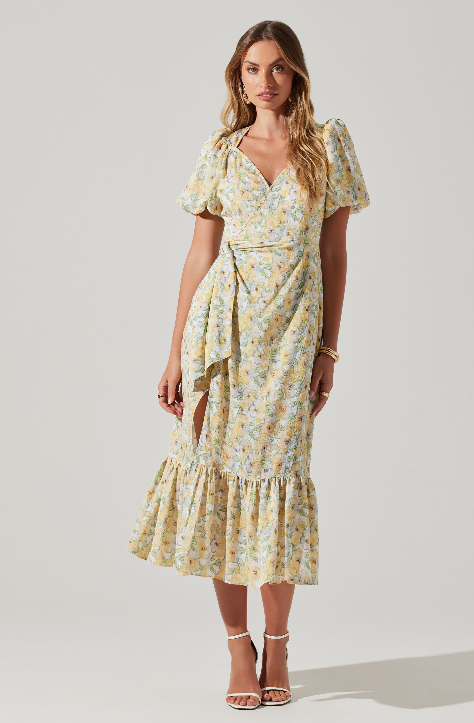 Modena Floral Midi Dress-Aljck