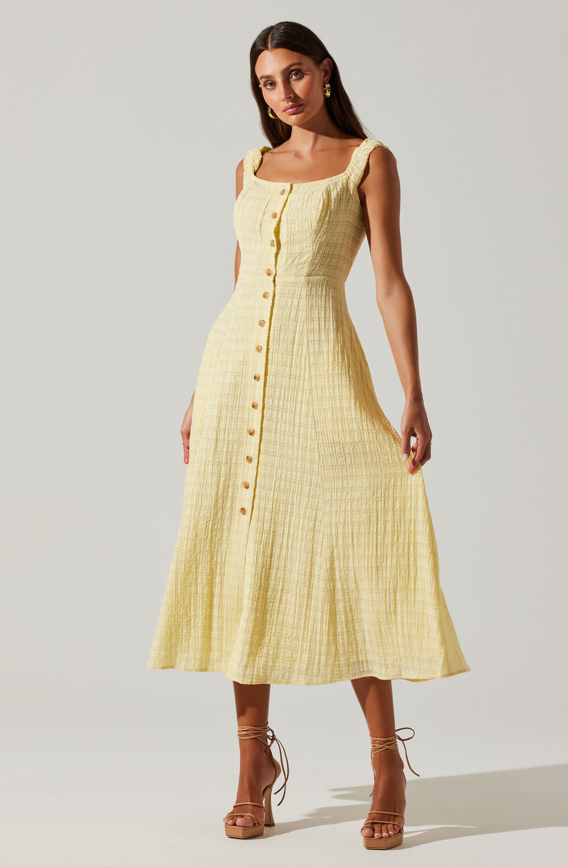 Harlyn Off Shoulder Midi Dress-Aljck