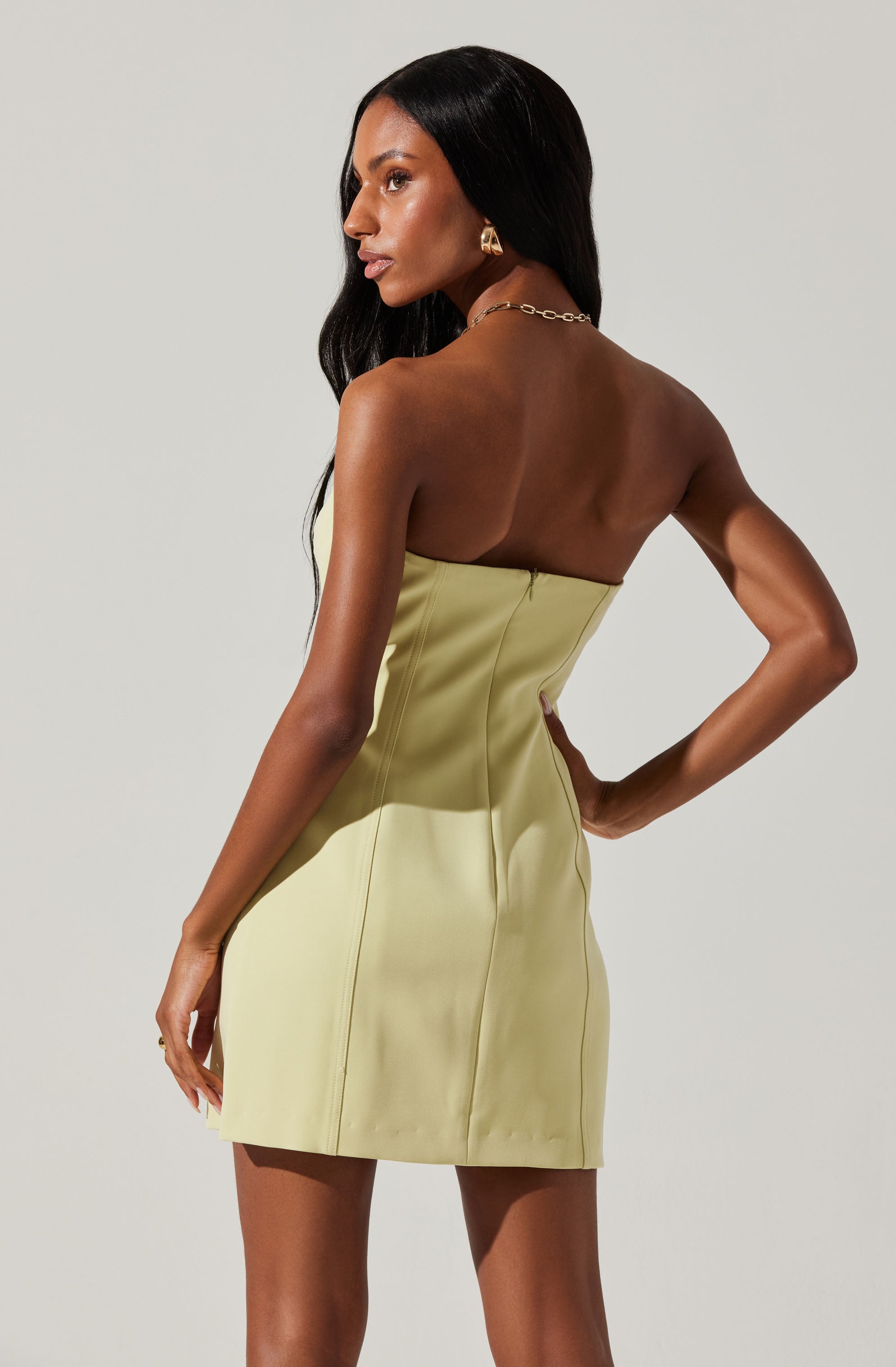 Mekhi Strapless Mini Dress-Aljck