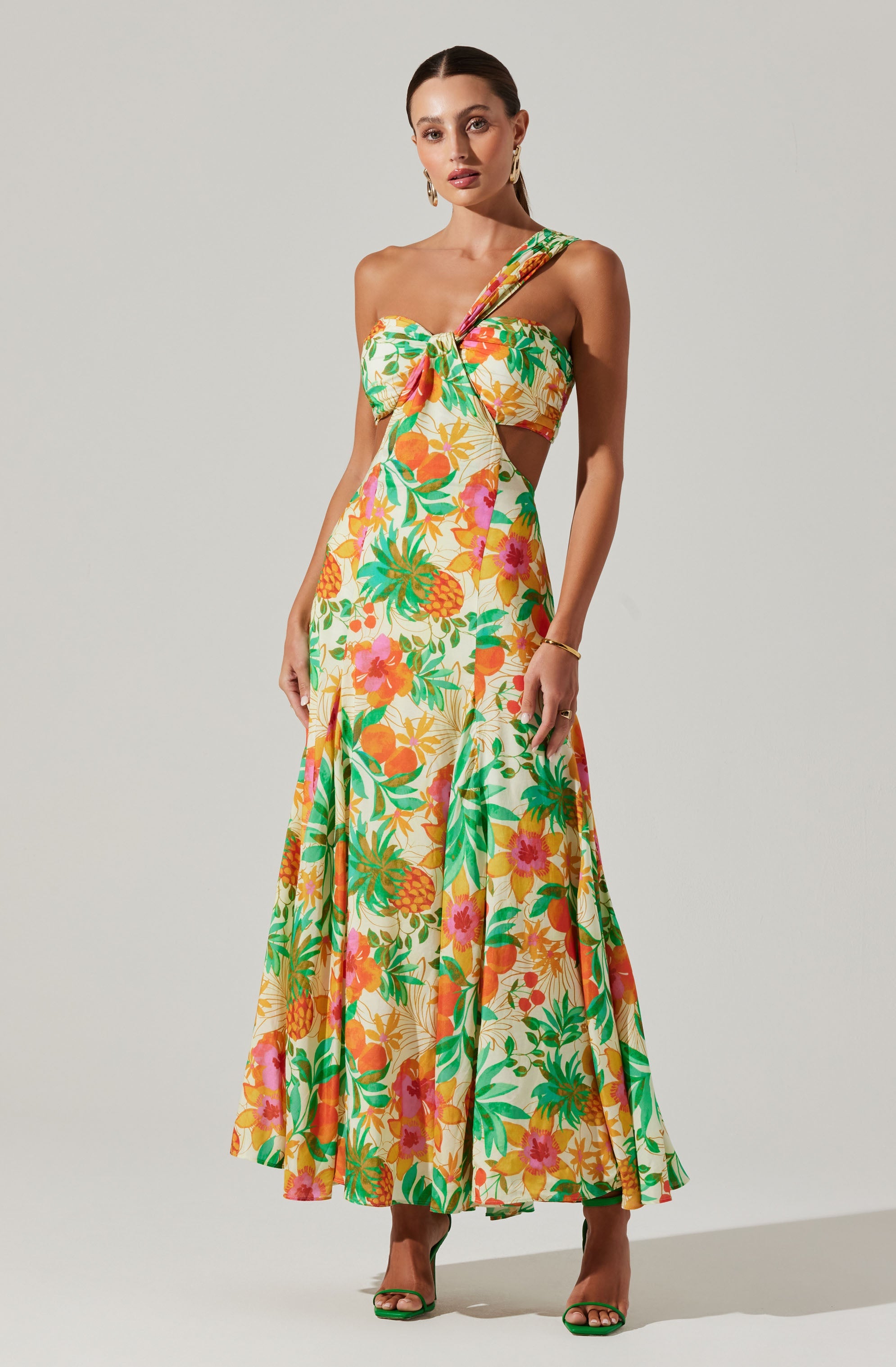 Mezcal One Shoulder Maxi Dess-Aljck