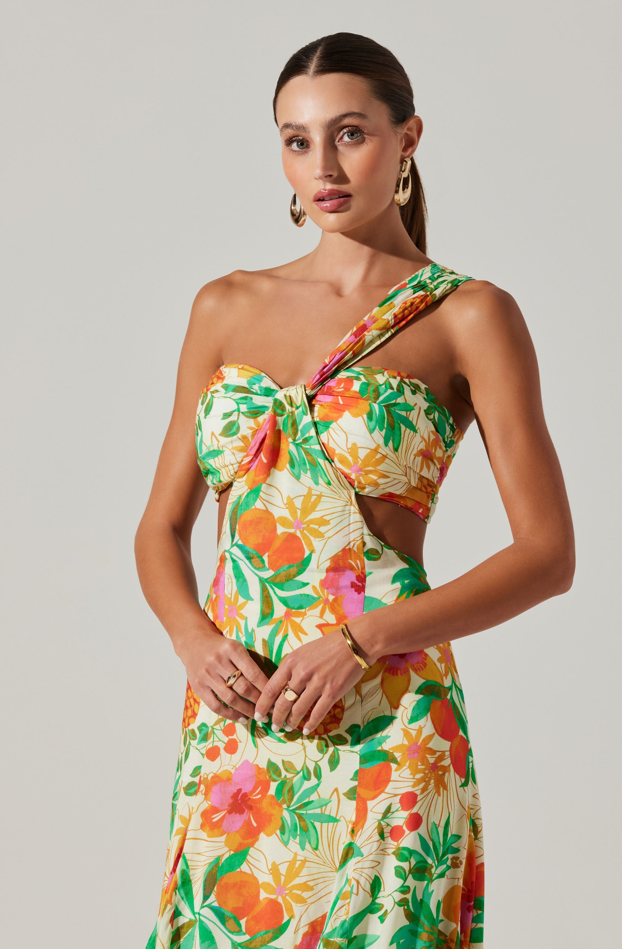 Mezcal One Shoulder Maxi Dess-Aljck