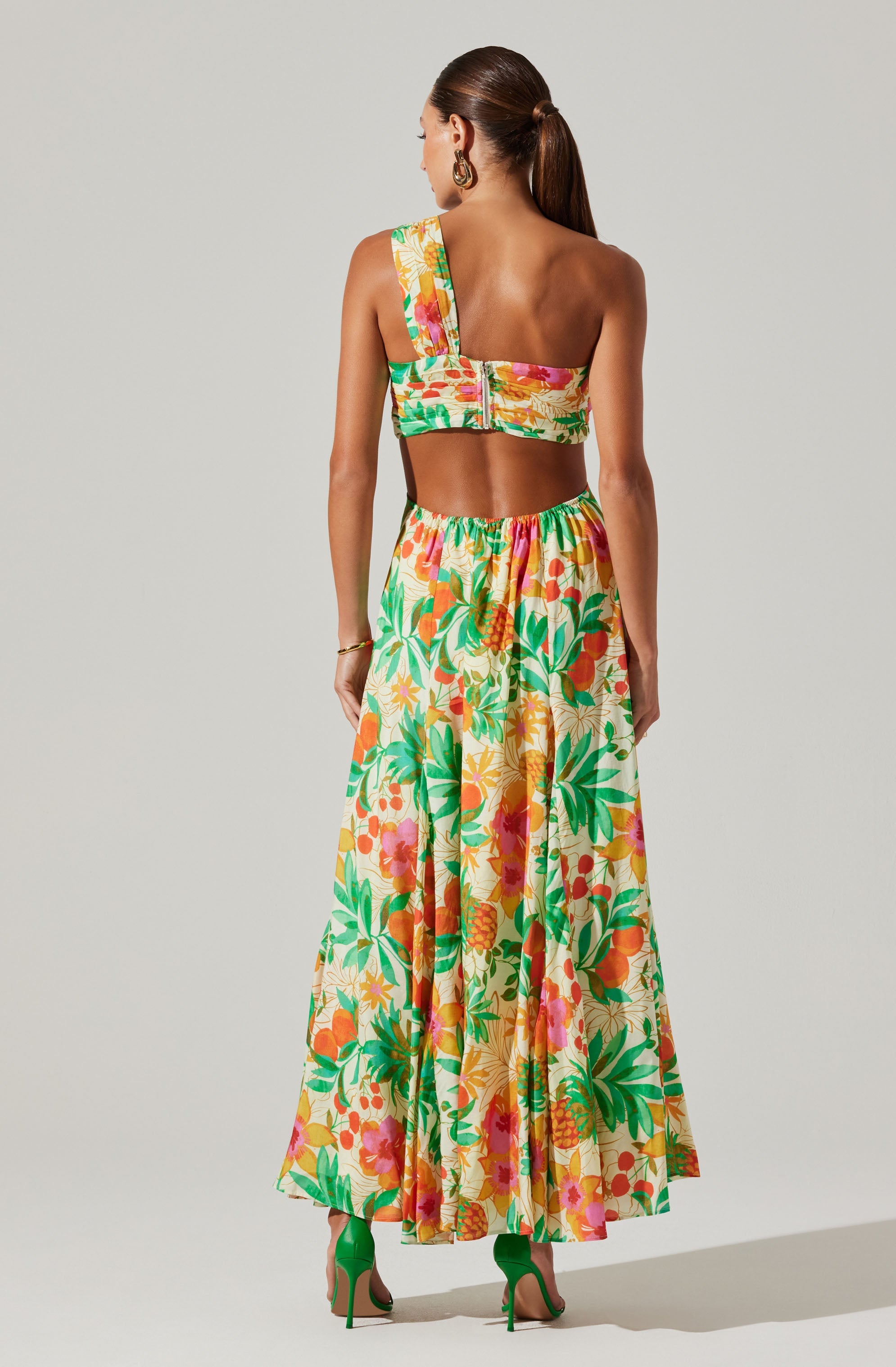 Mezcal One Shoulder Maxi Dess-Aljck
