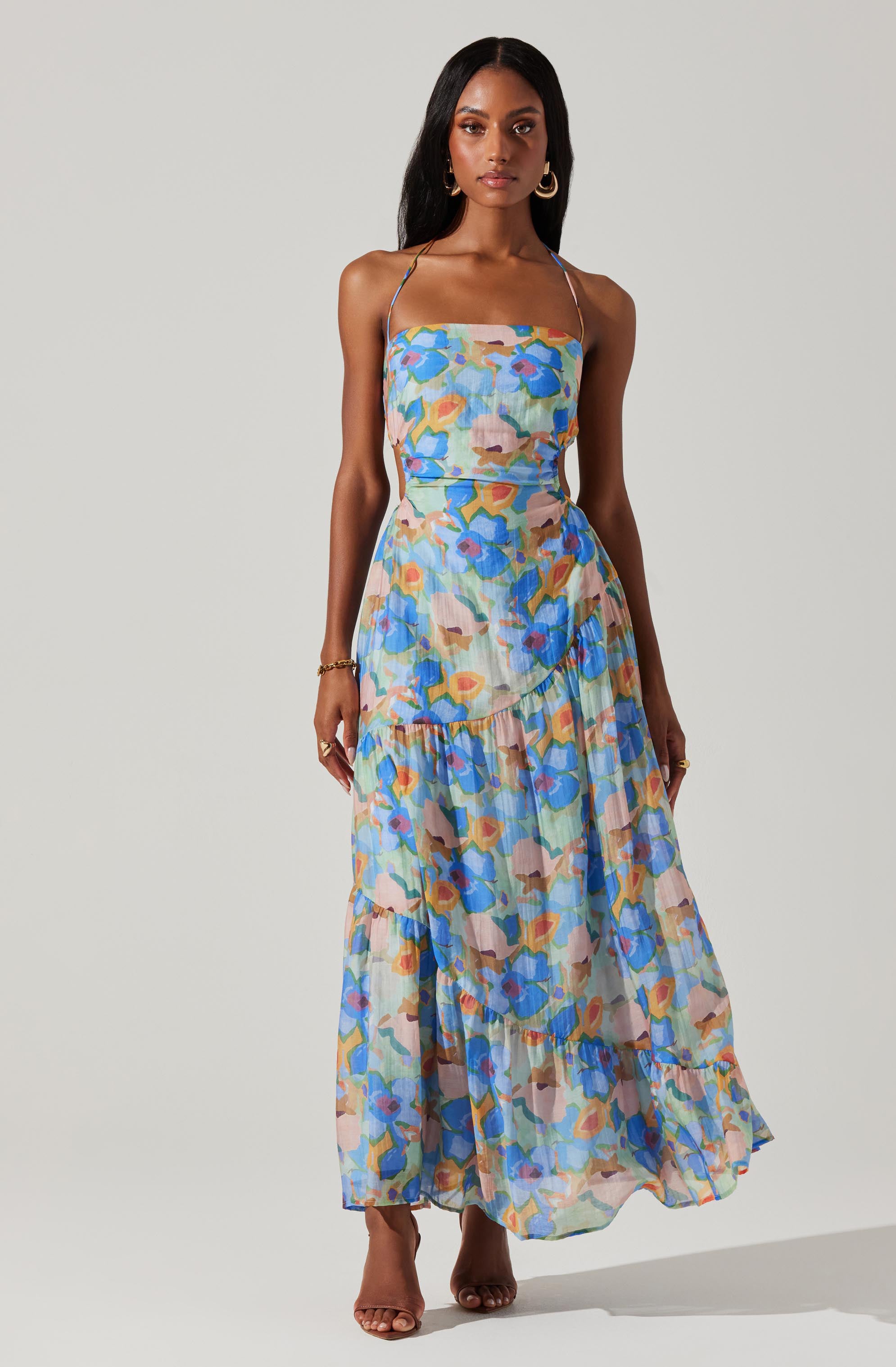 Miaka Floral Maxi Dress-Aljck