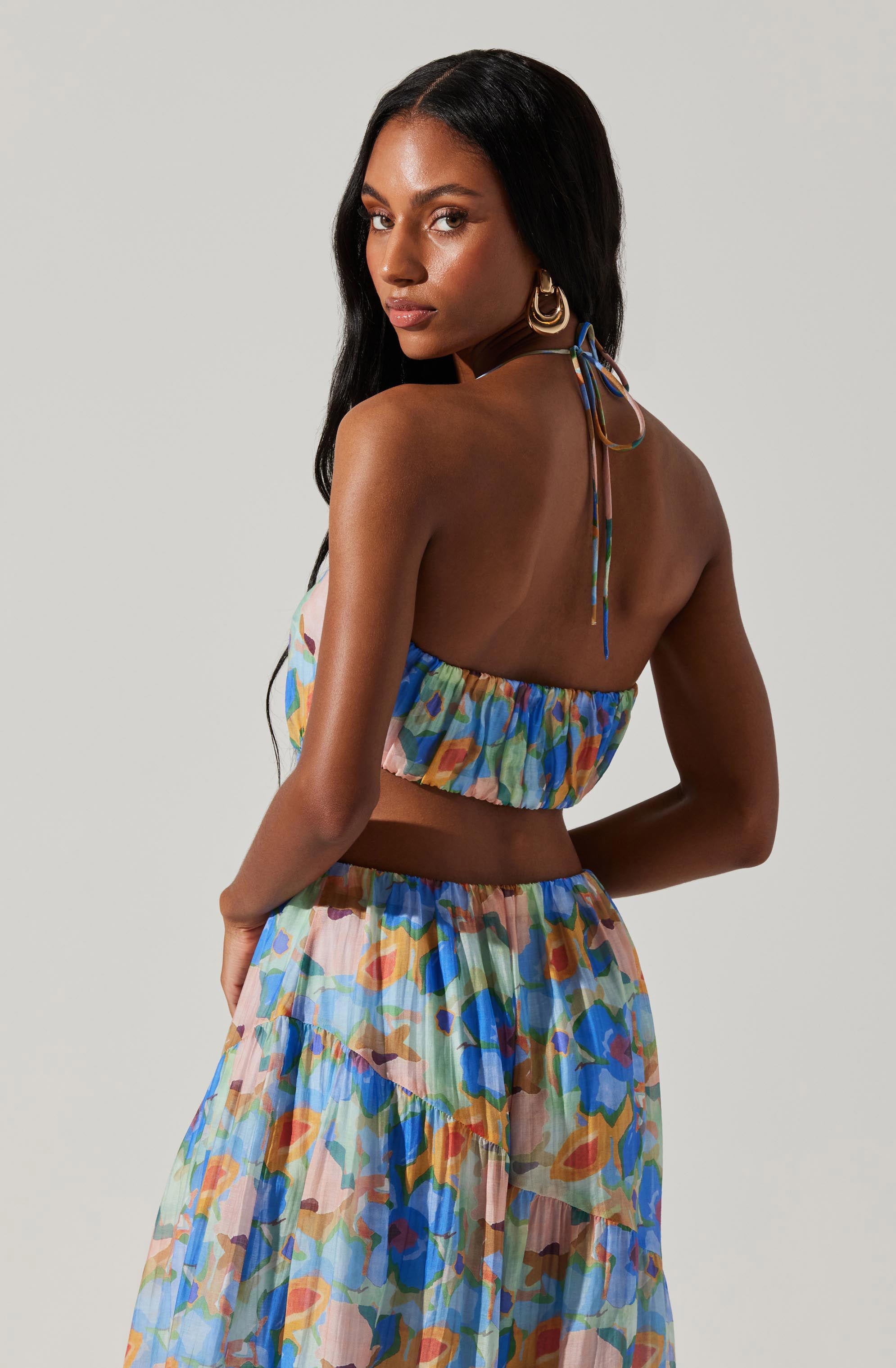 Miaka Floral Maxi Dress-Aljck