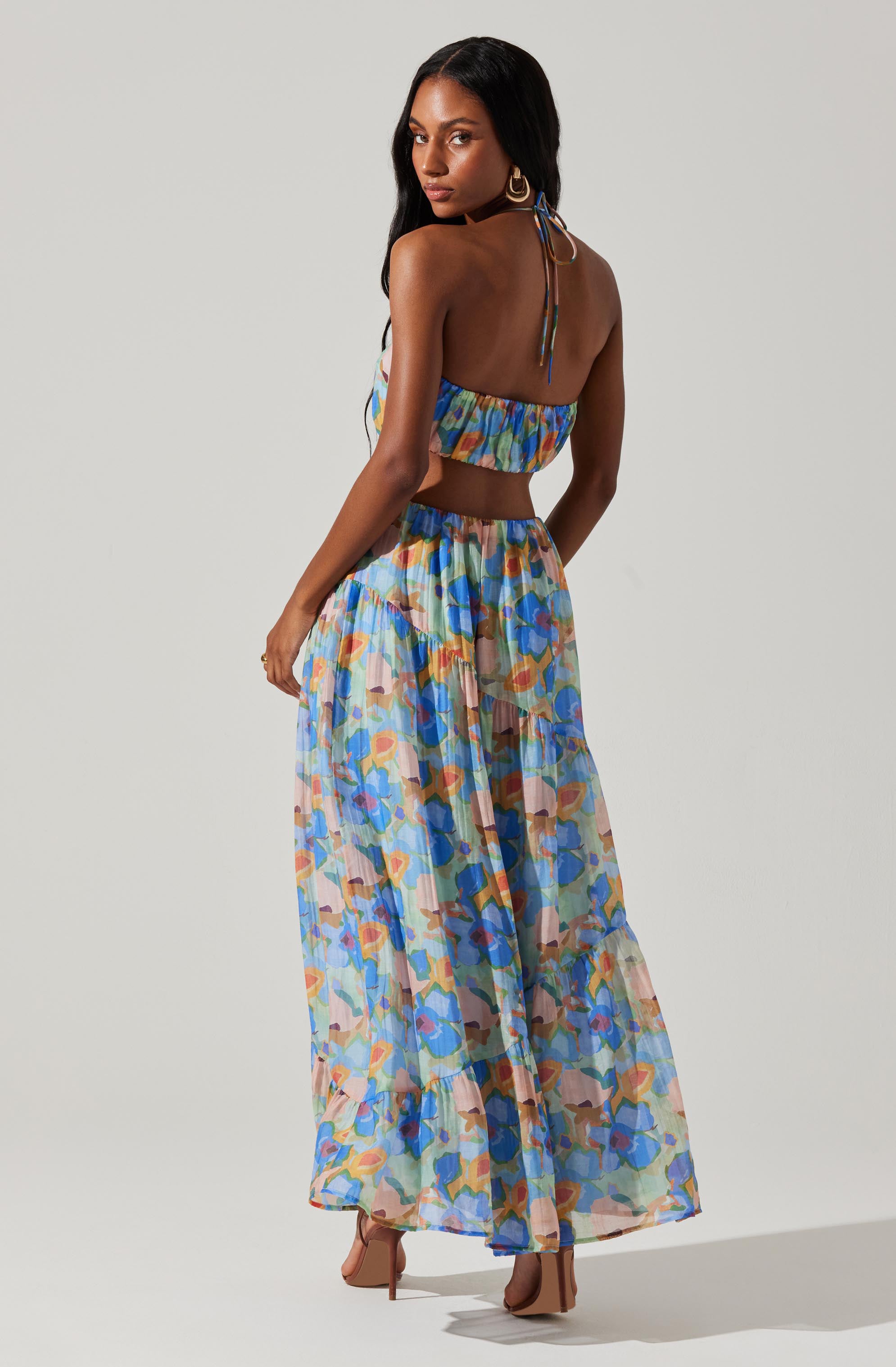 Miaka Floral Maxi Dress-Aljck