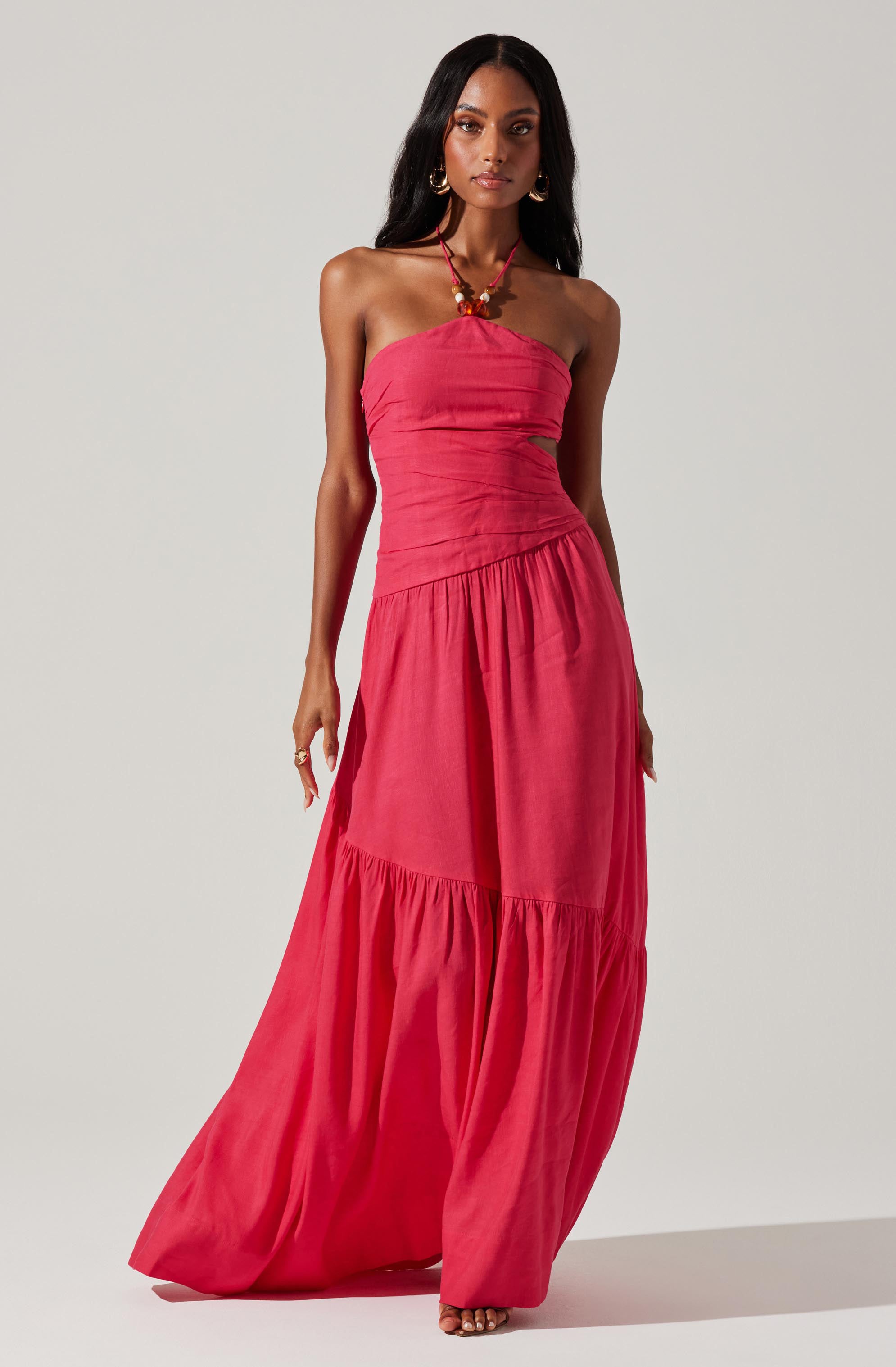 Linnea Halter Maxi dress-Aljck
