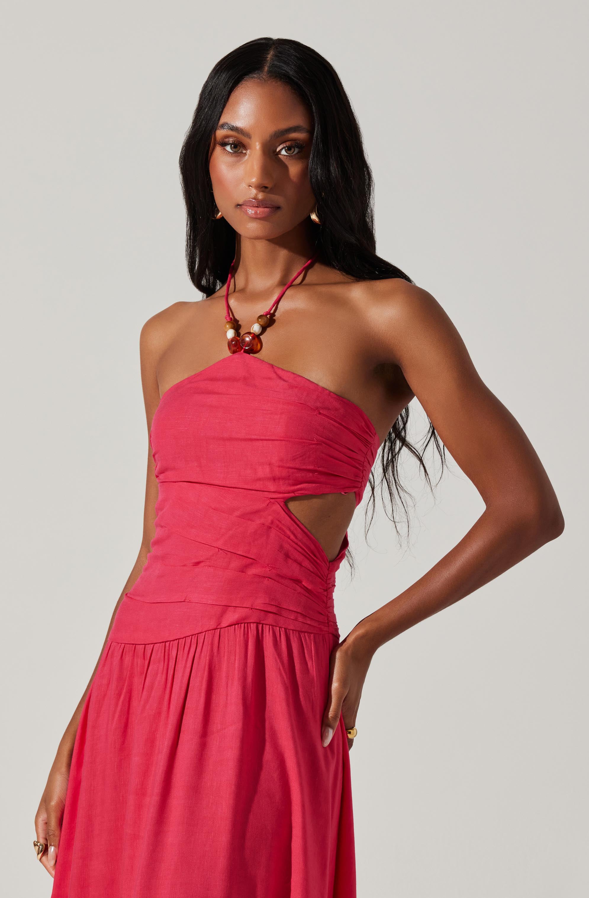 Linnea Halter Maxi dress-Aljck