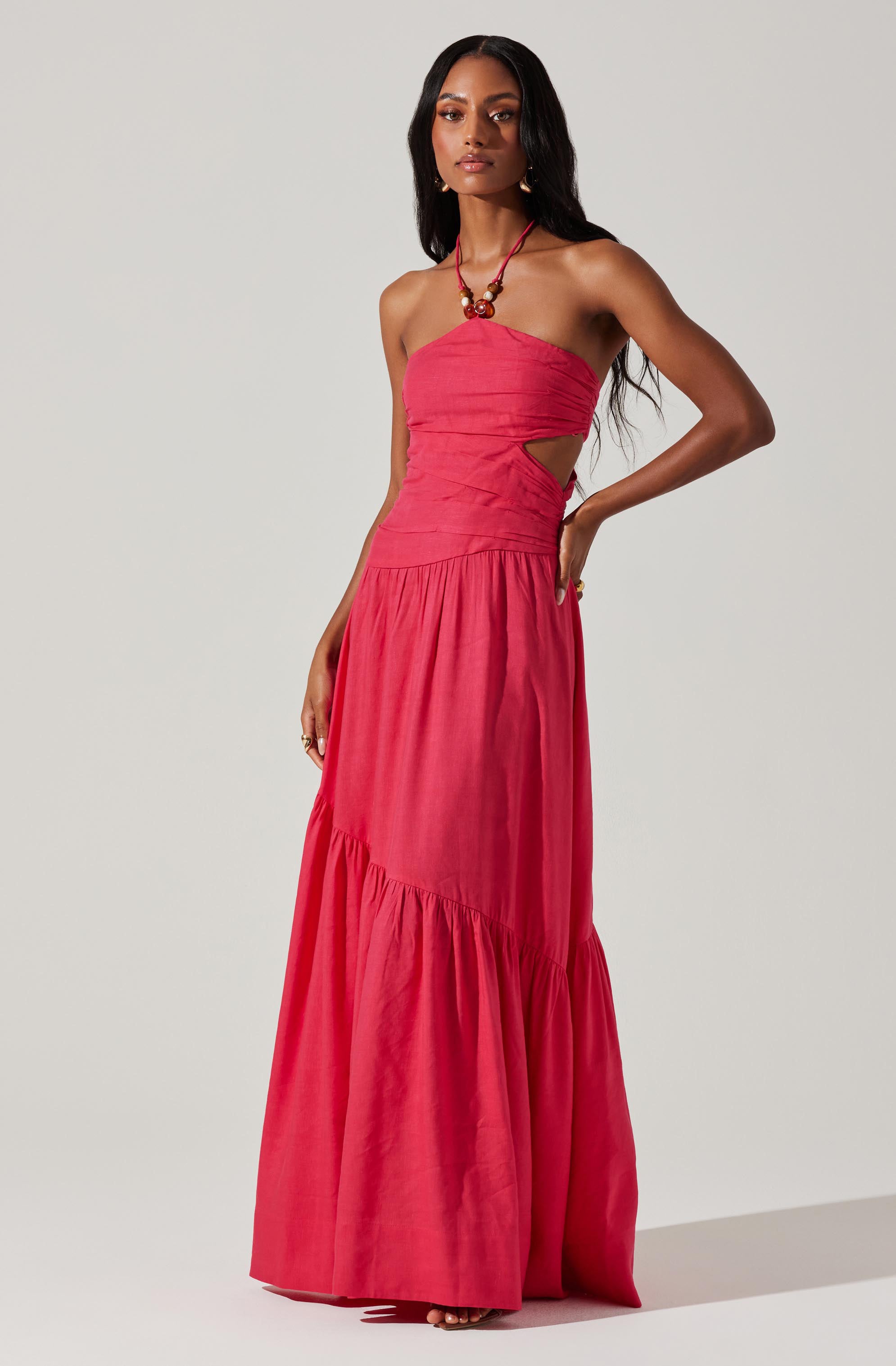 Linnea Halter Maxi dress-Aljck