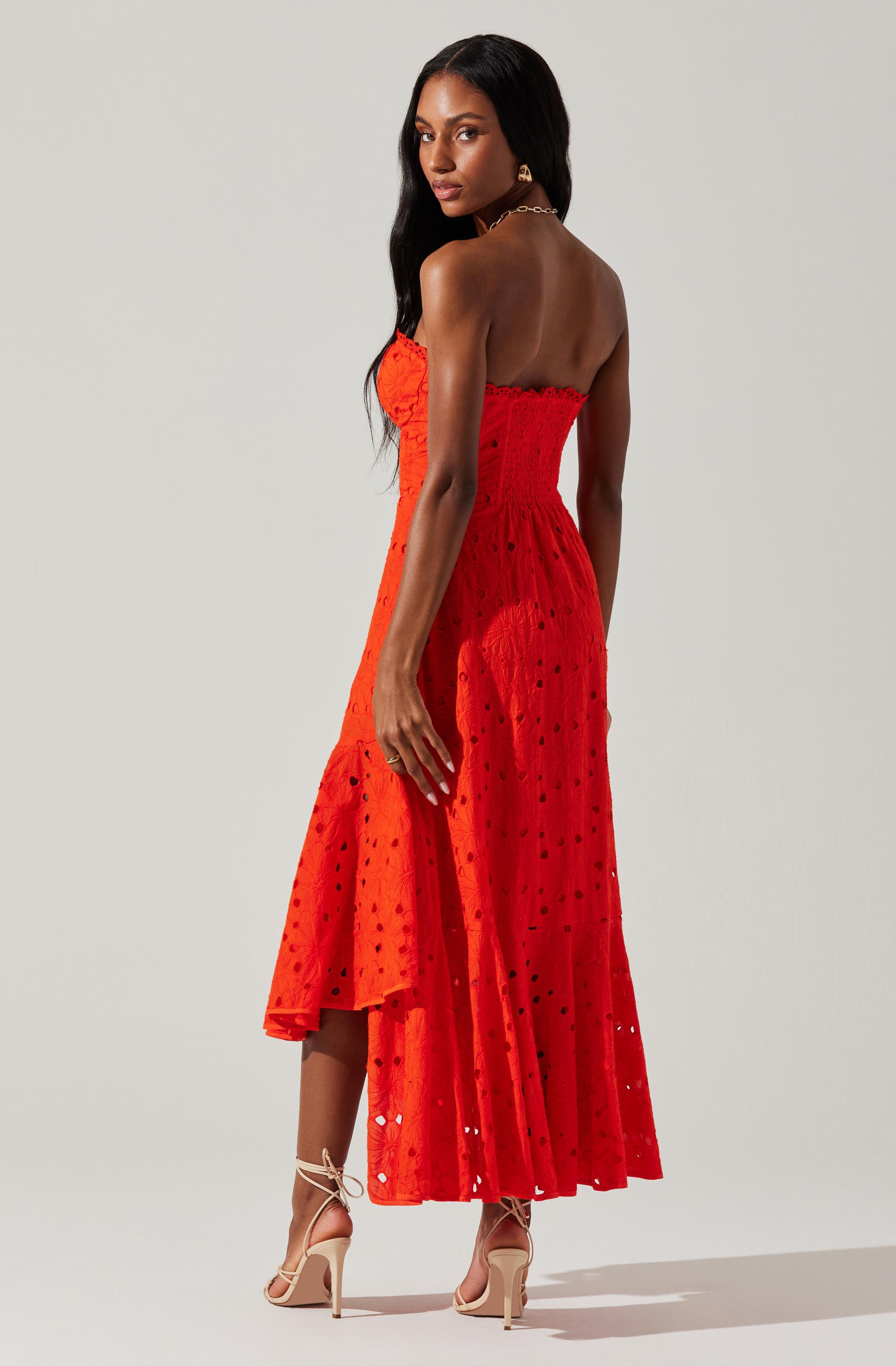 Suvi Eyelet Midi Dress-Aljck