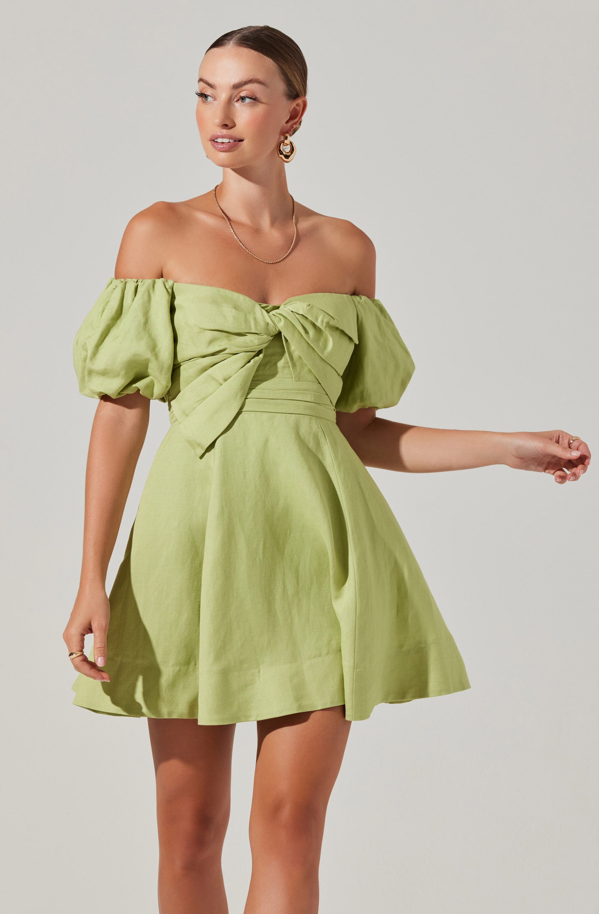 Ula Off-Shoulder Mini Dress-Aljck