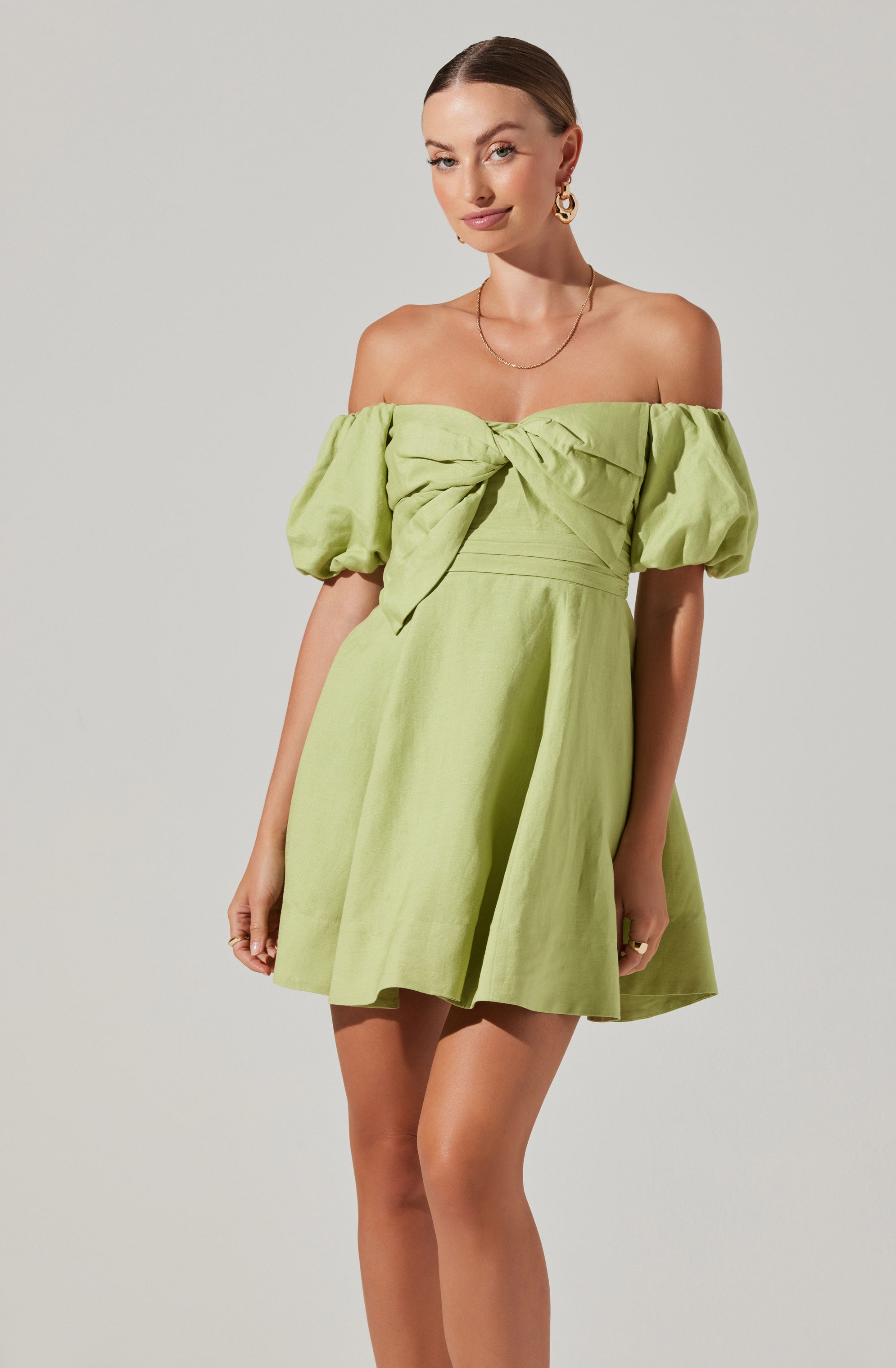 Ula Off-Shoulder Mini Dress-Aljck