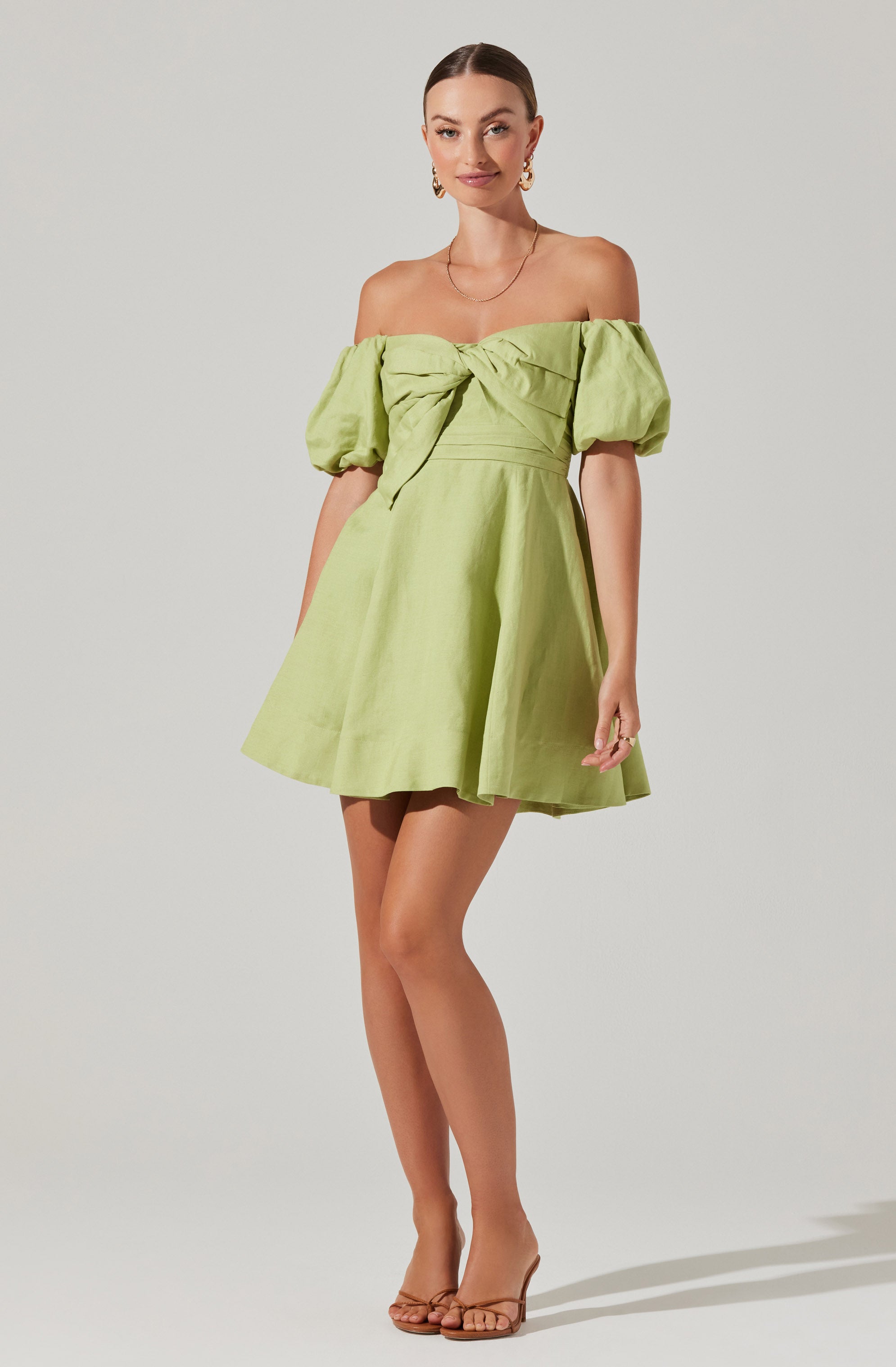 Ula Off-Shoulder Mini Dress-Aljck