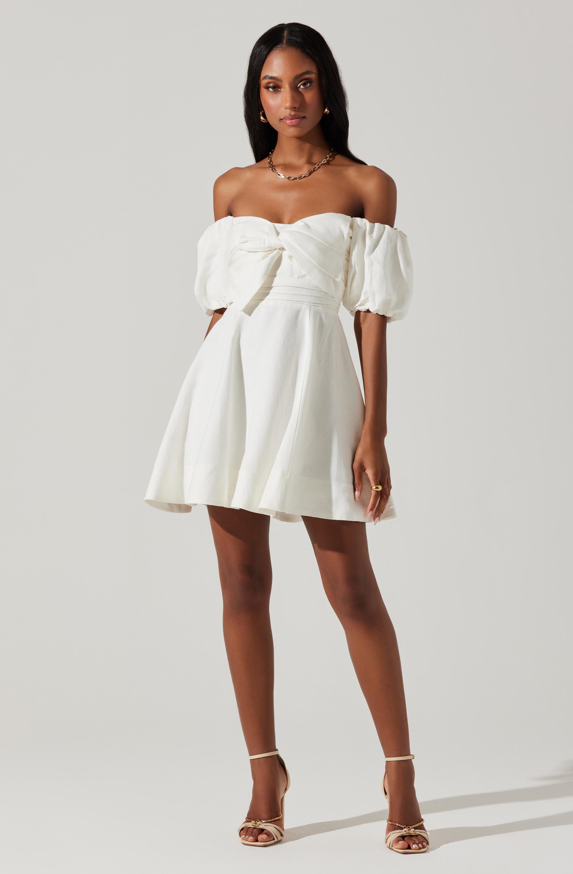 Ula Off-Shoulder Mini Dress-Aljck