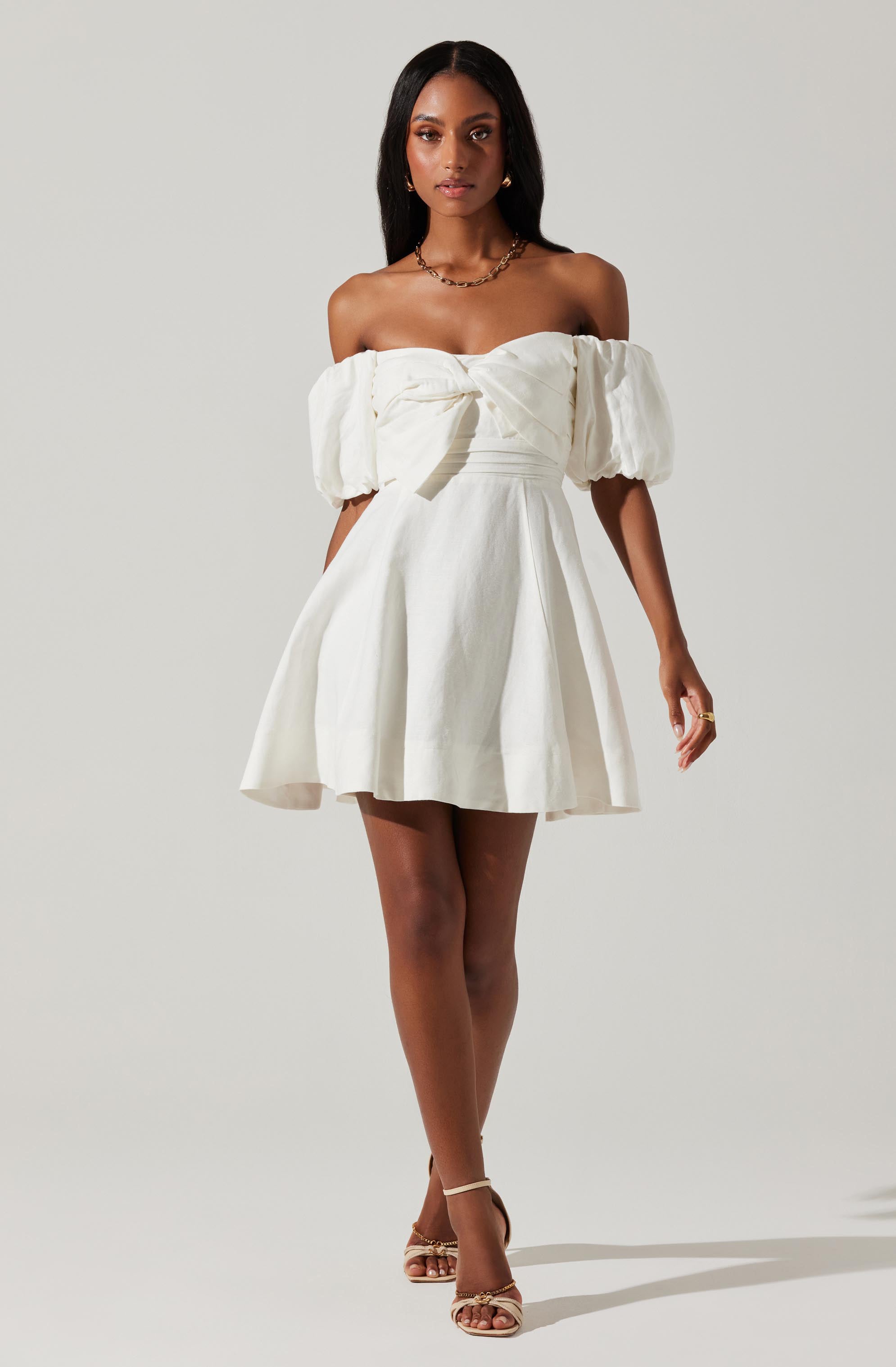 Ula Off-Shoulder Mini Dress-Aljck