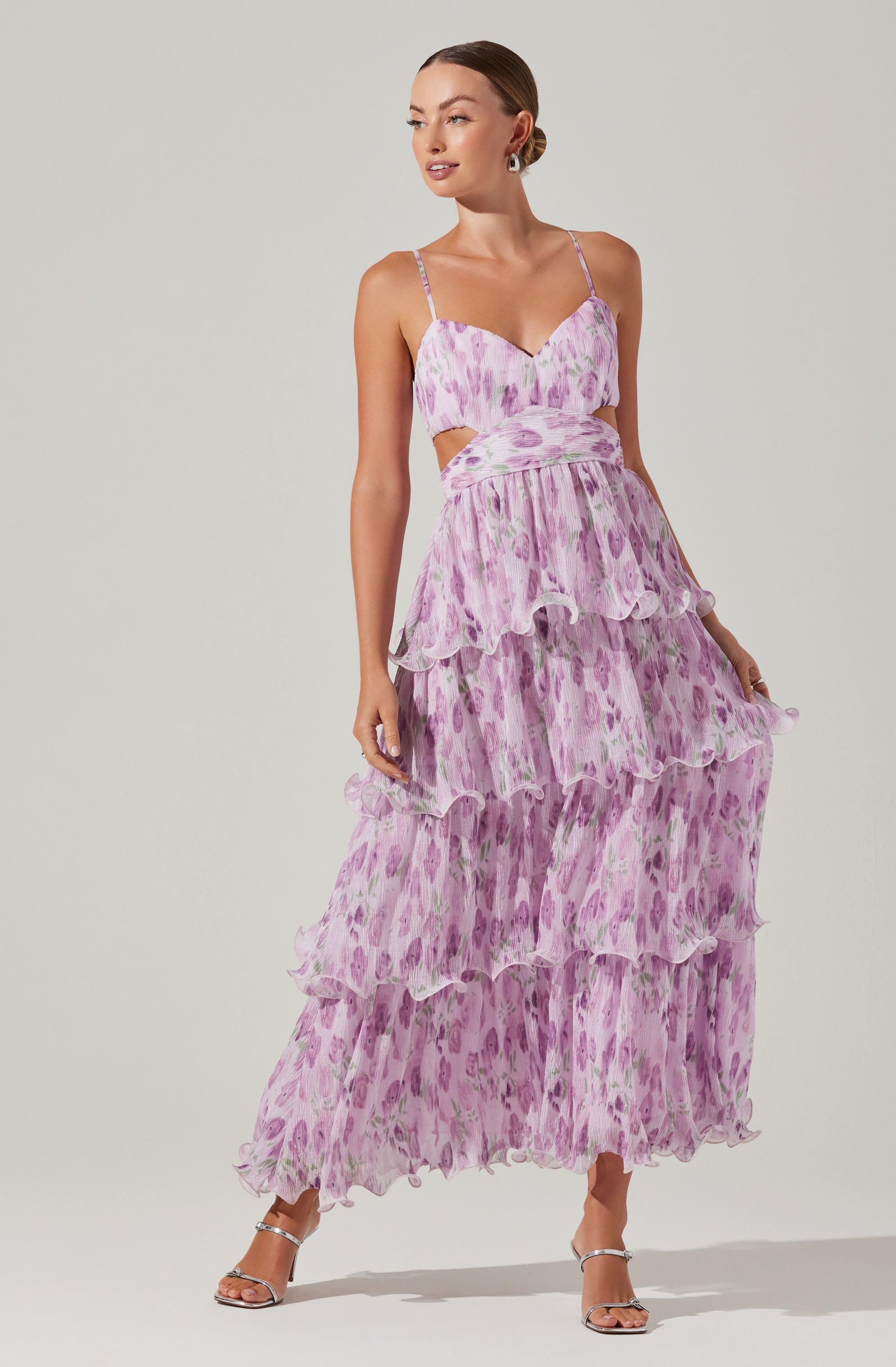 Jaiden Floral Tiered Maxi Dress-Aljck