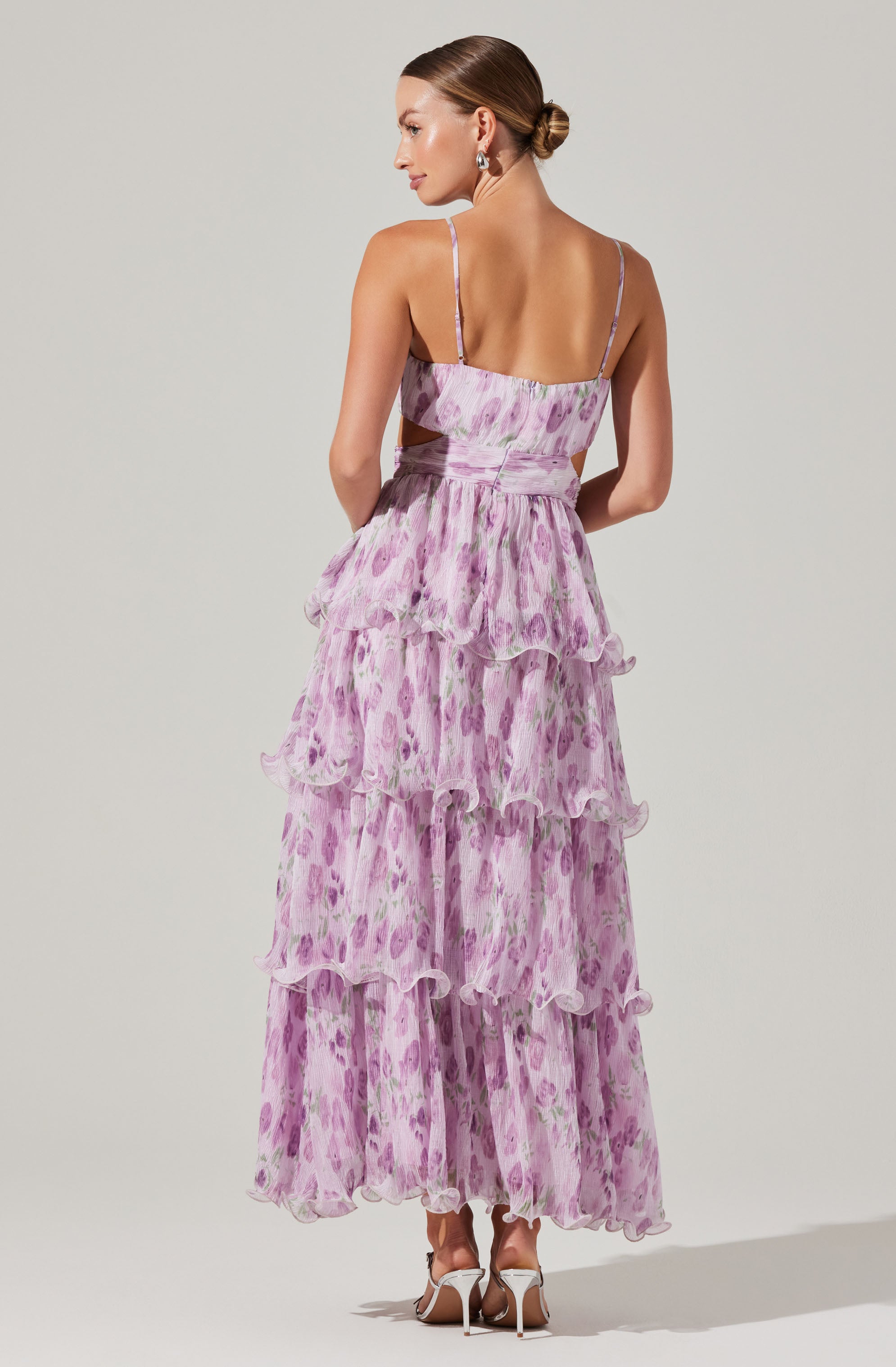 Jaiden Floral Tiered Maxi Dress-Aljck