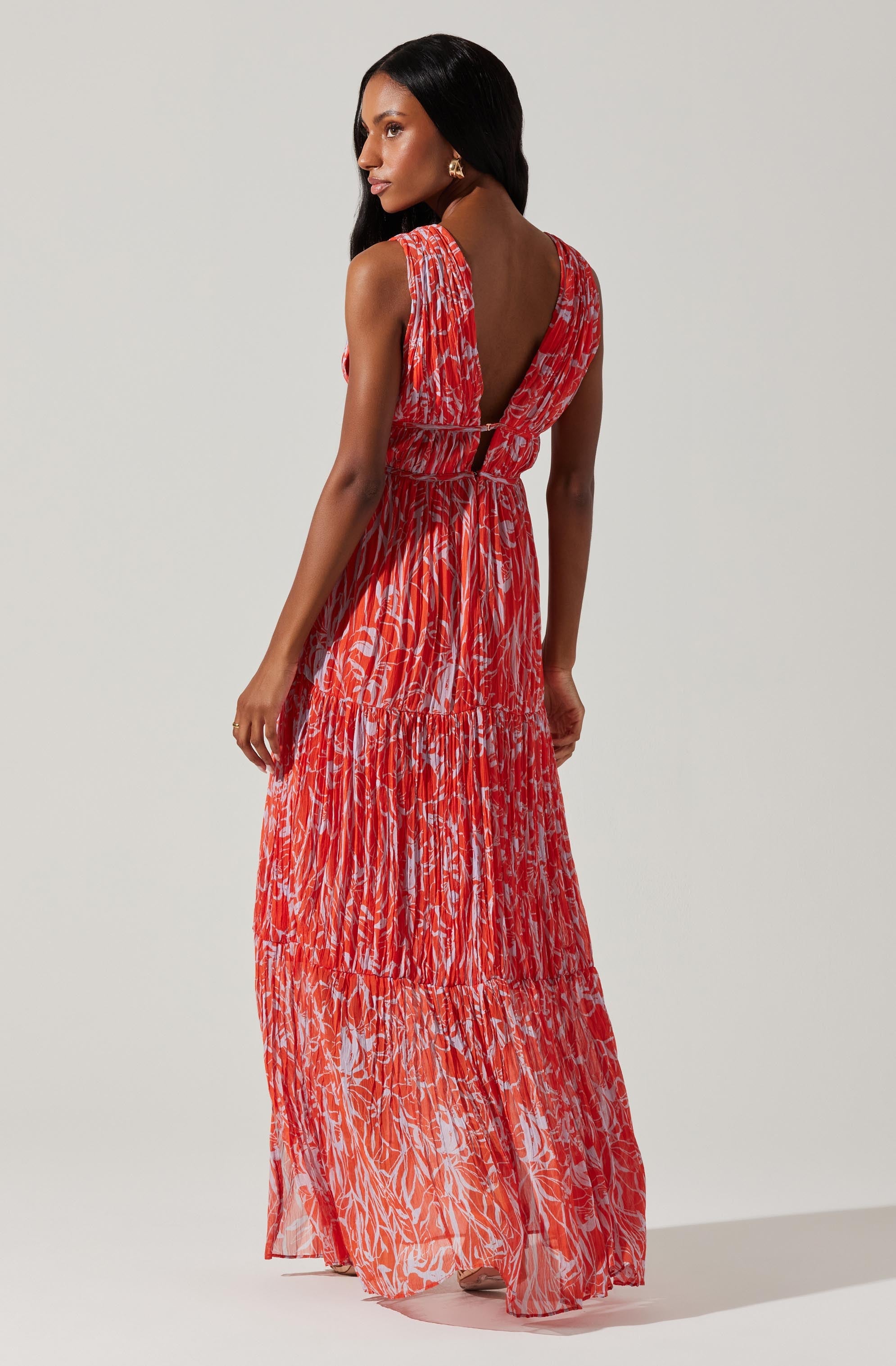 Pescadero Pleated Maxi Dress-Aljck