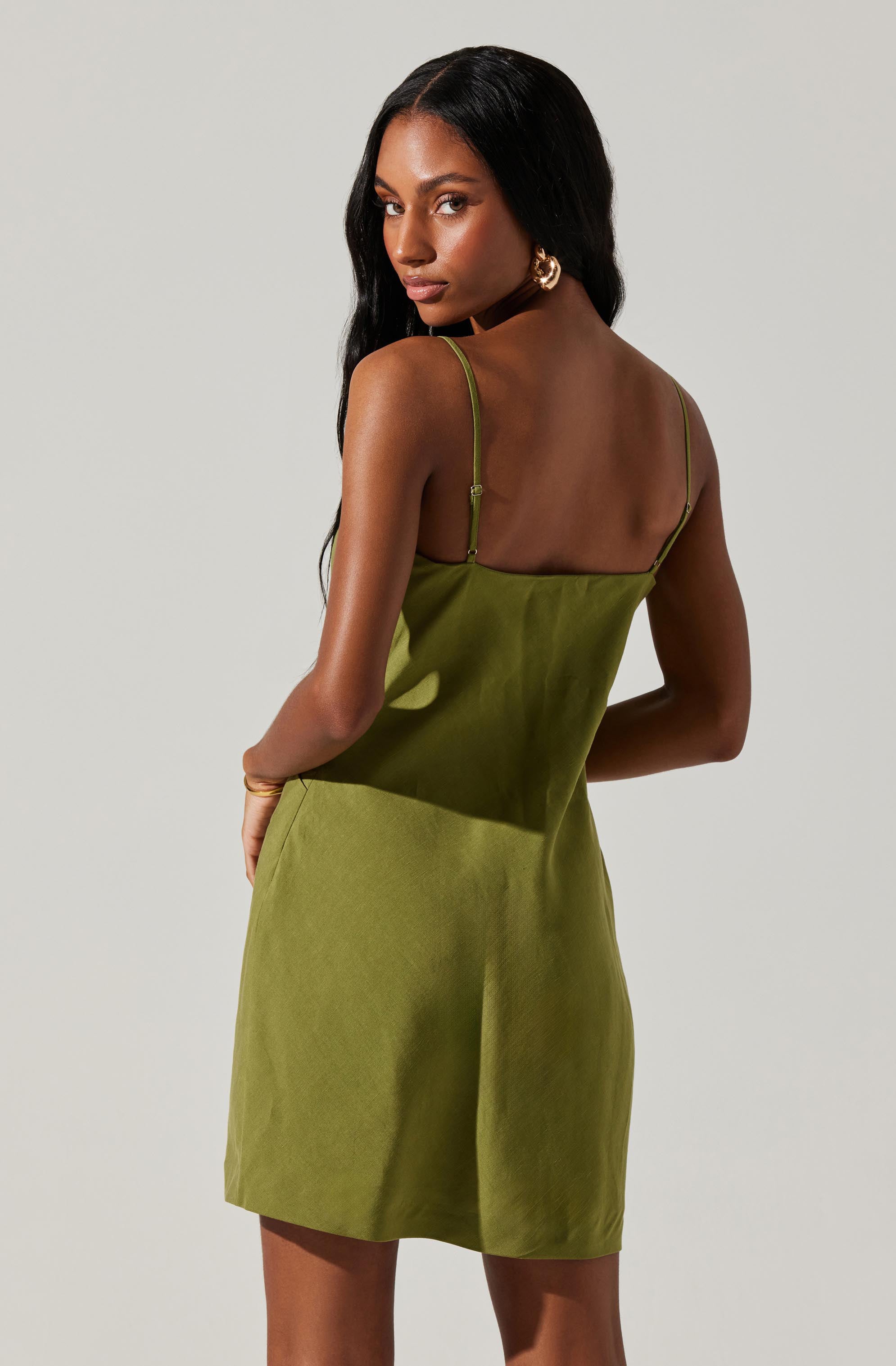 Isadora Draped Mini Dress-Aljck