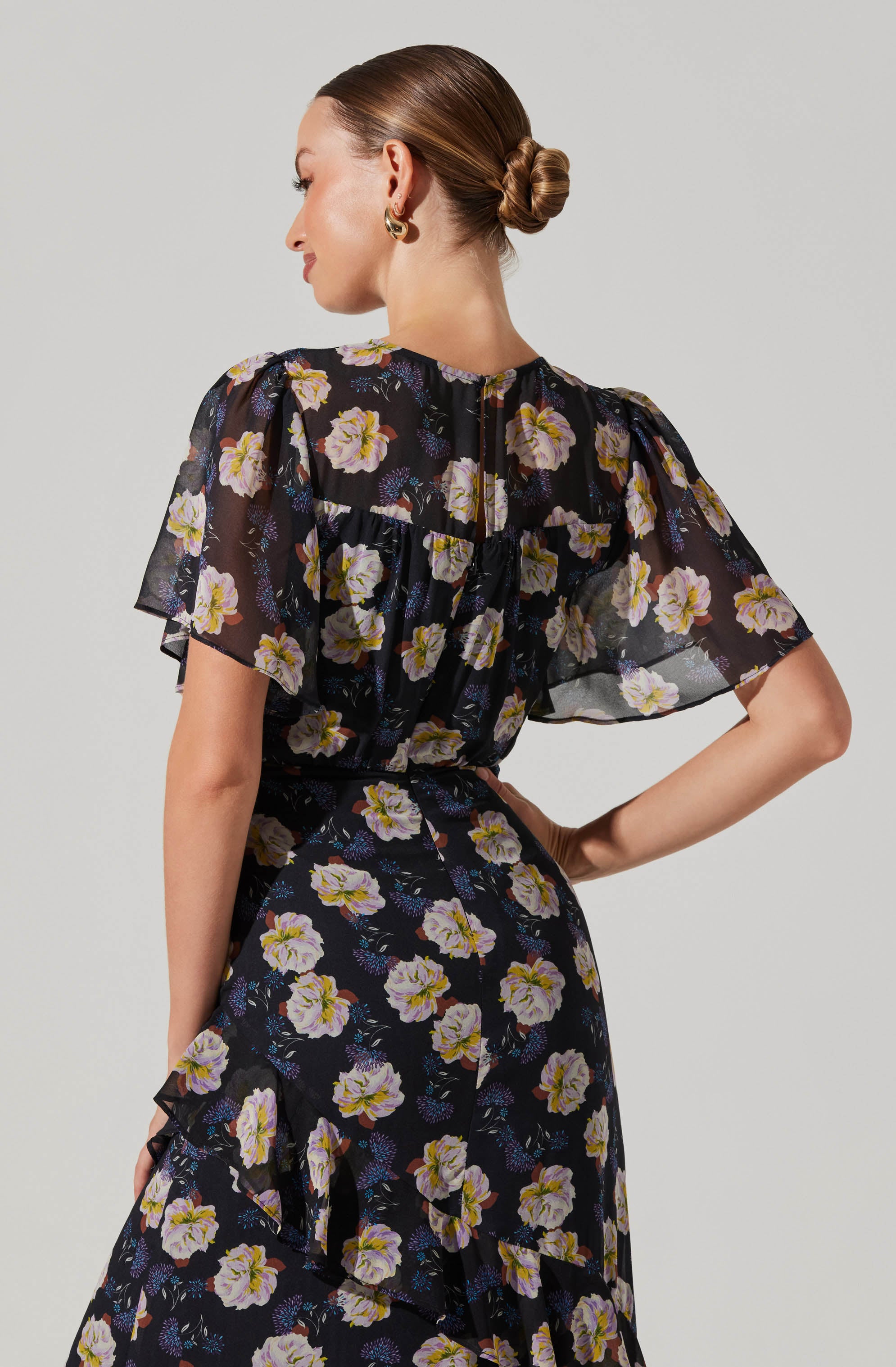 Floramae Floral Midi Dress-Aljck