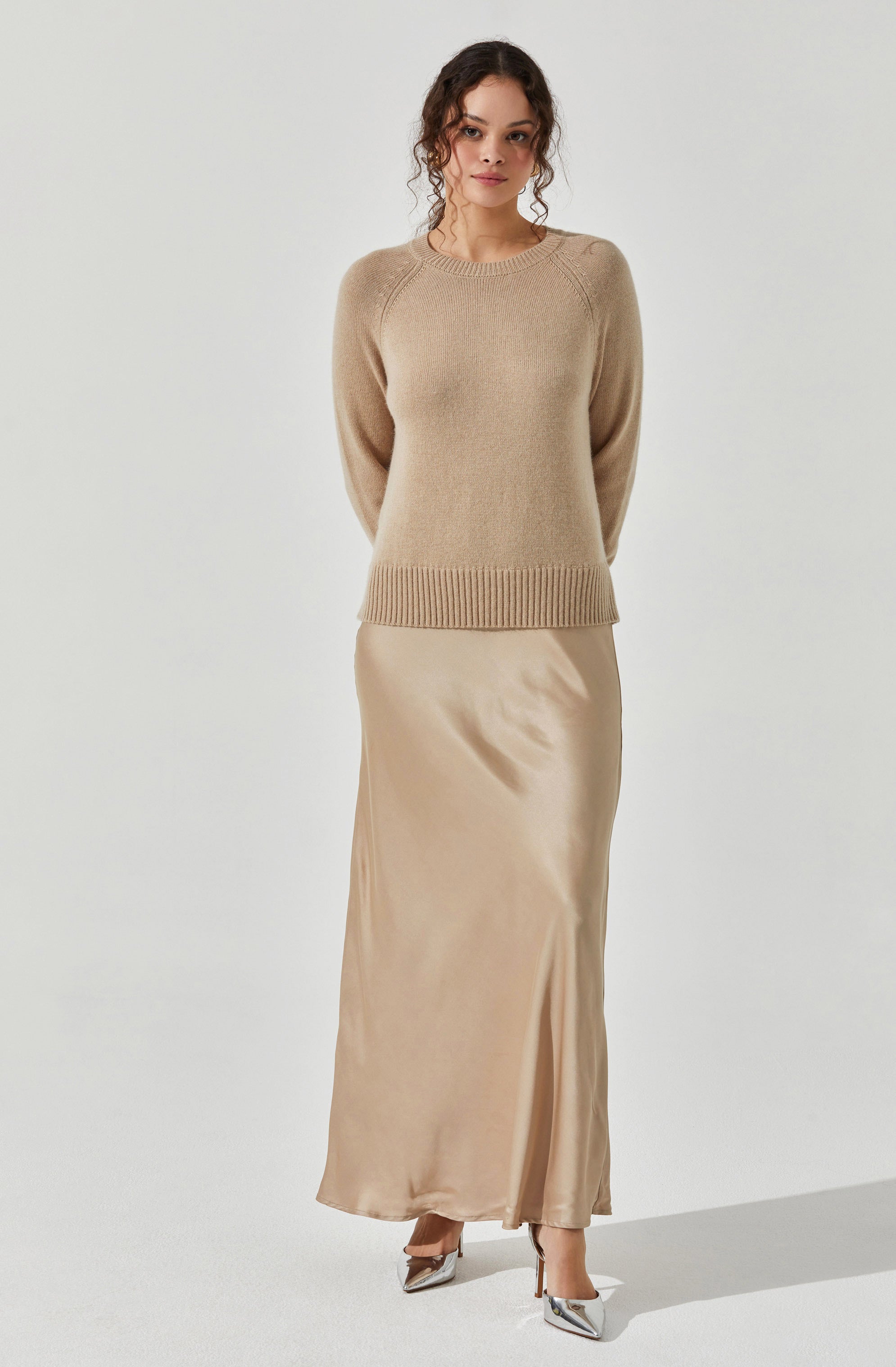 Helene Mixed Media Maxi Dress-Aljck