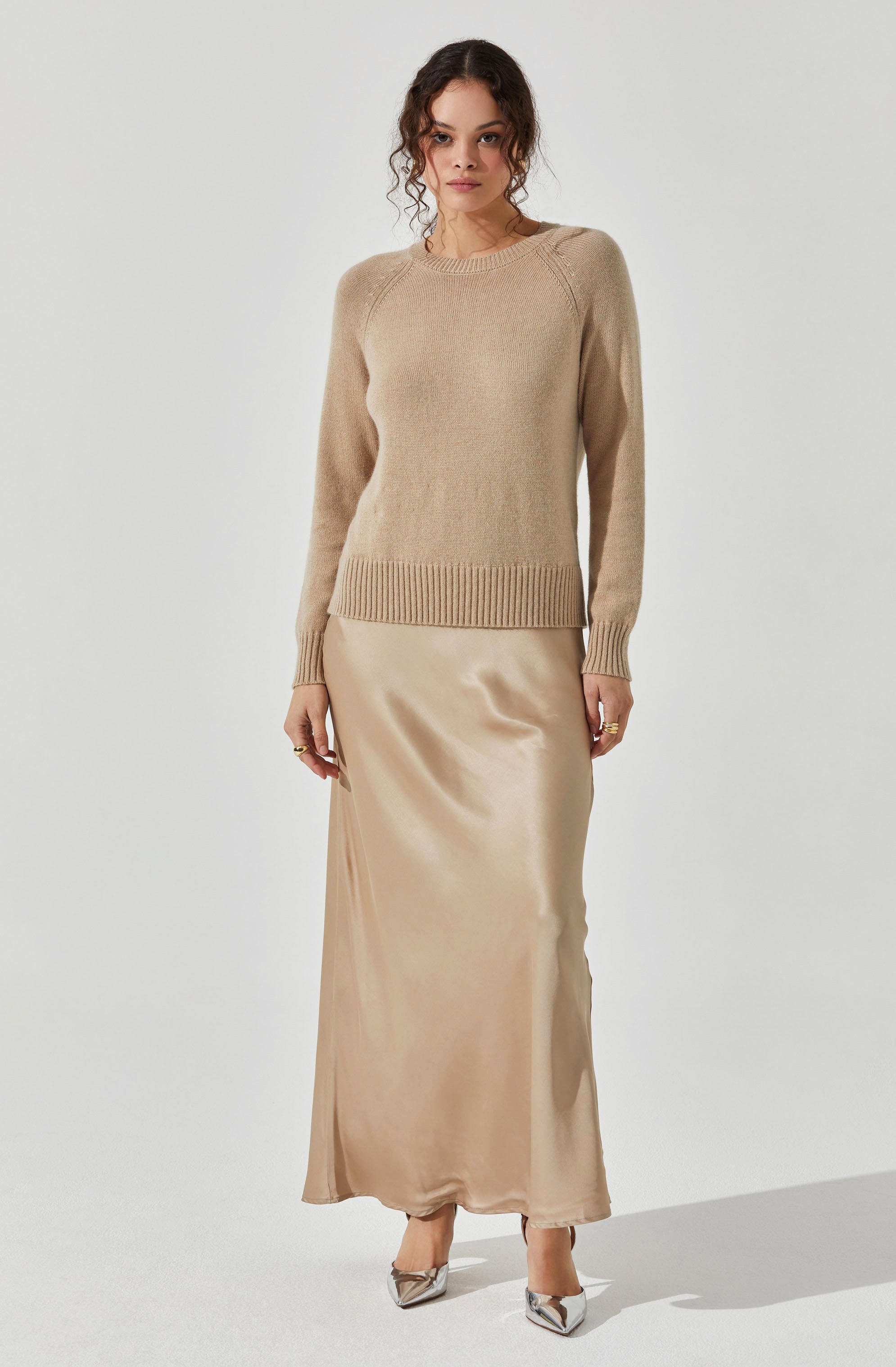 Helene Mixed Media Maxi Dress-Aljck