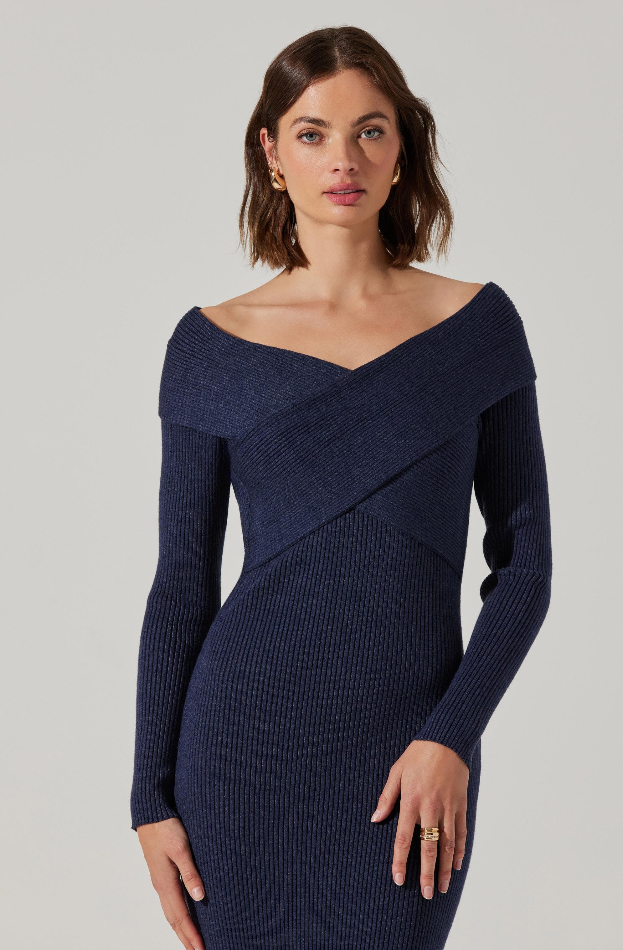 Annona Midi Sweater Dress-Aljck