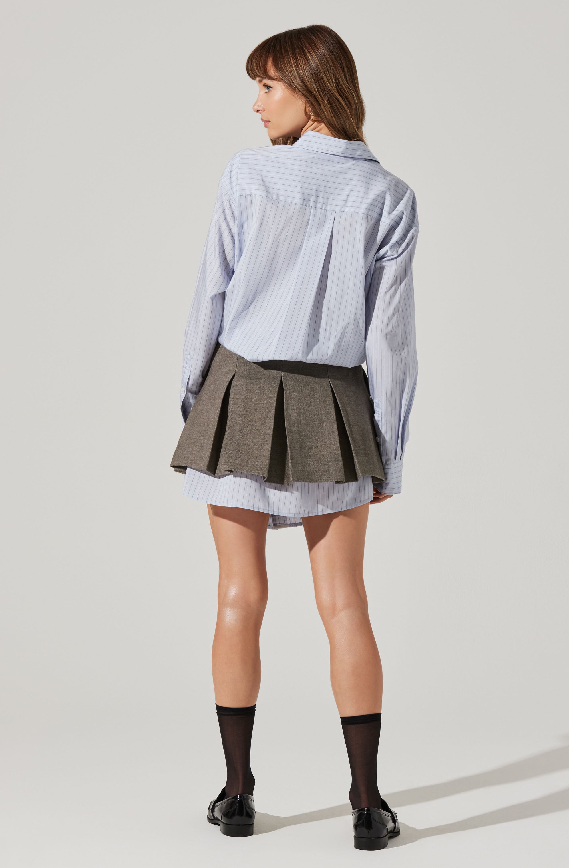 Allister Mixed Media Mini Dress-Aljck