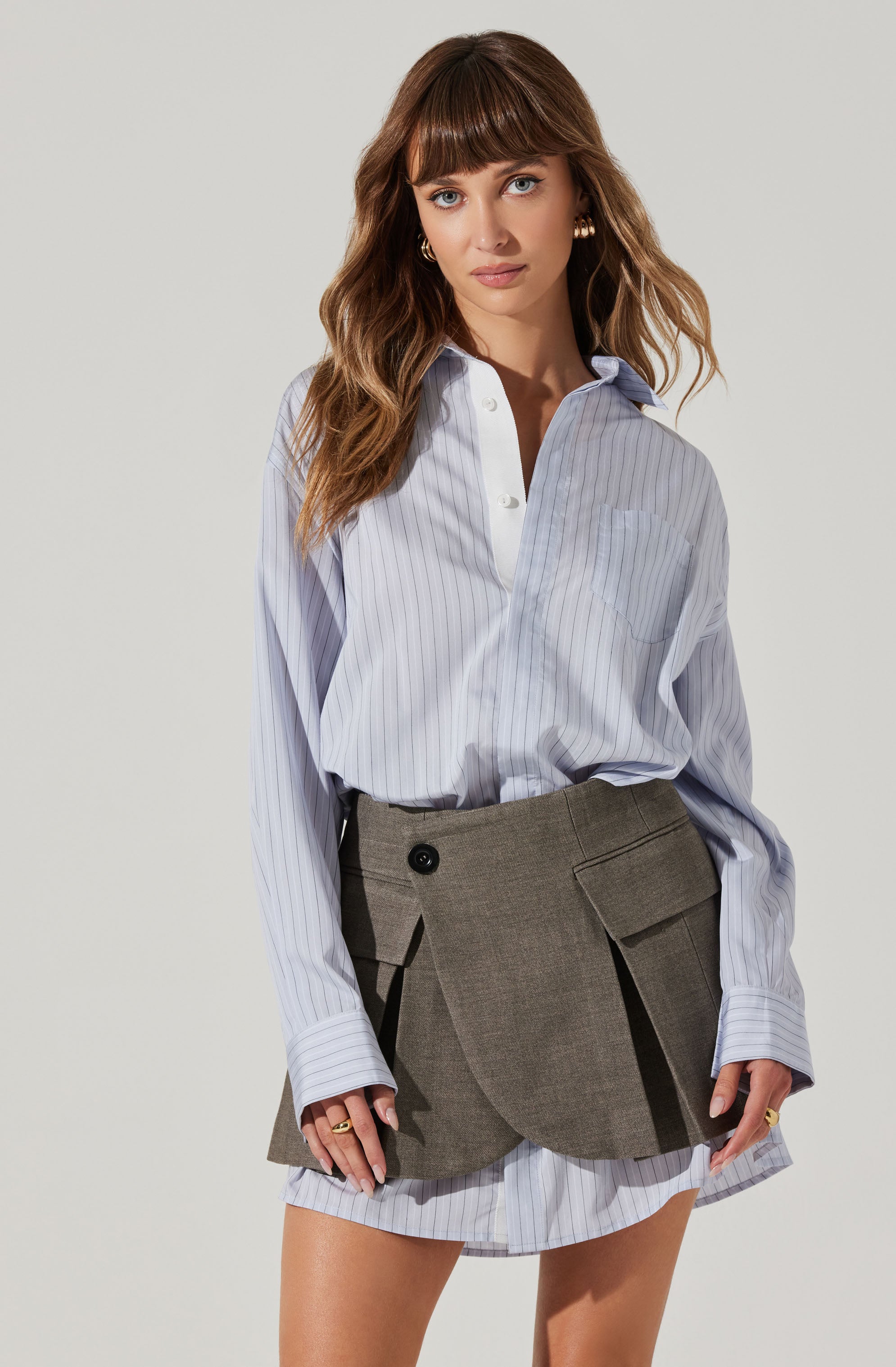 Allister Mixed Media Mini Dress-Aljck