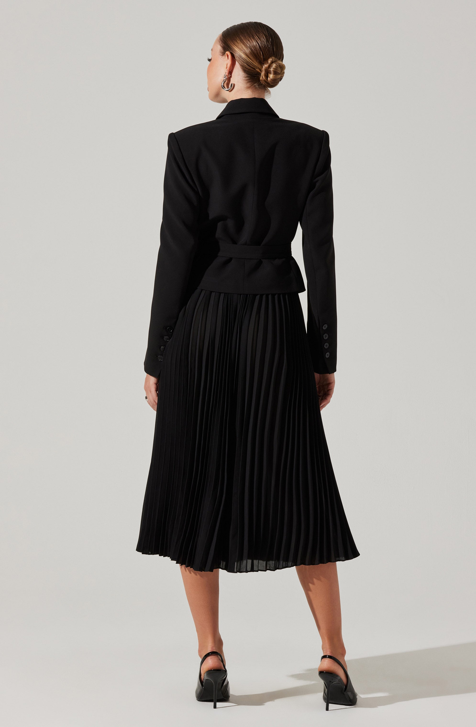 Sekani Mixed Media Wrap Dress-Aljck