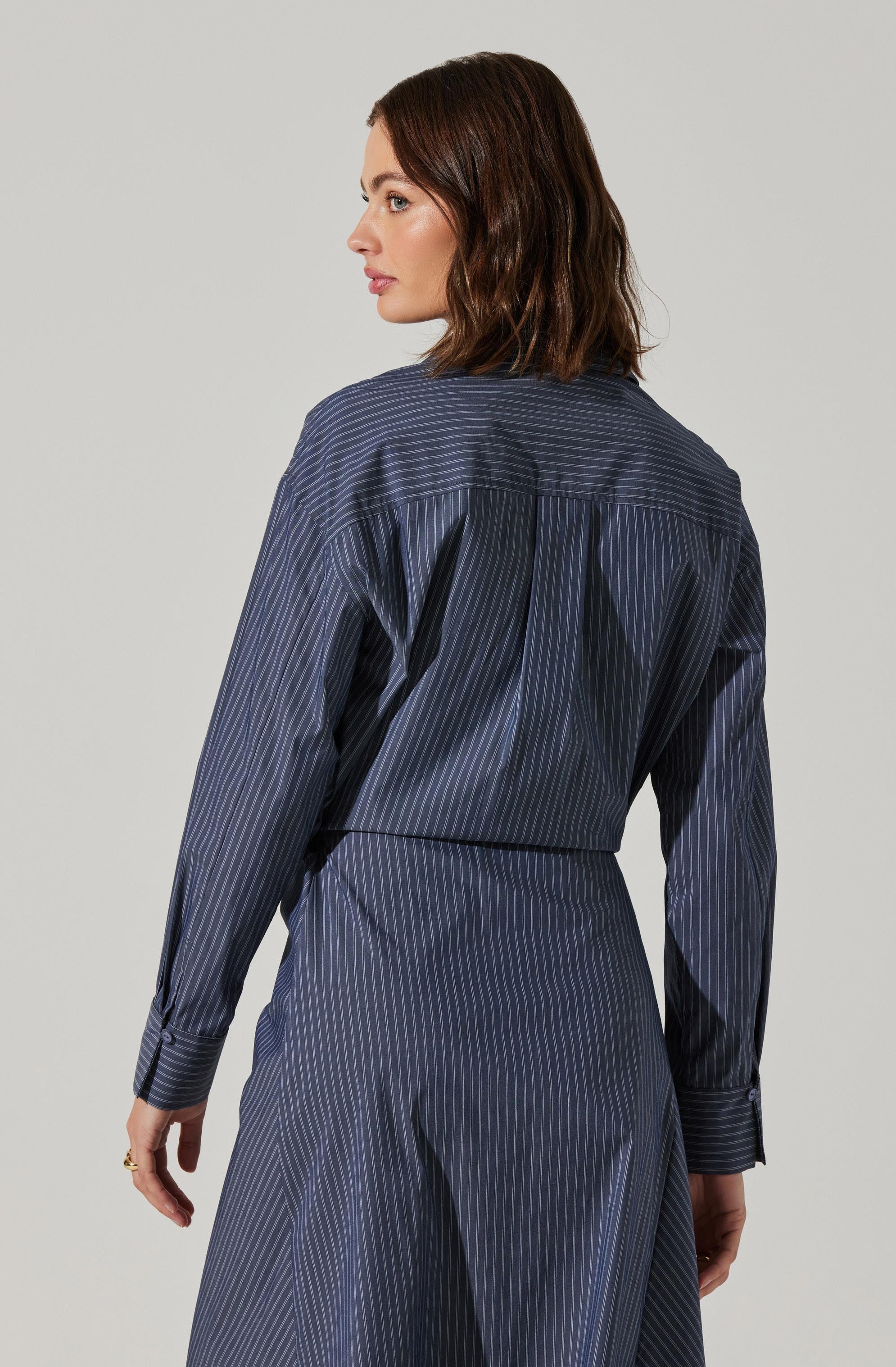 Flykra Asymmetrical Wrap Midi Dress-Aljck