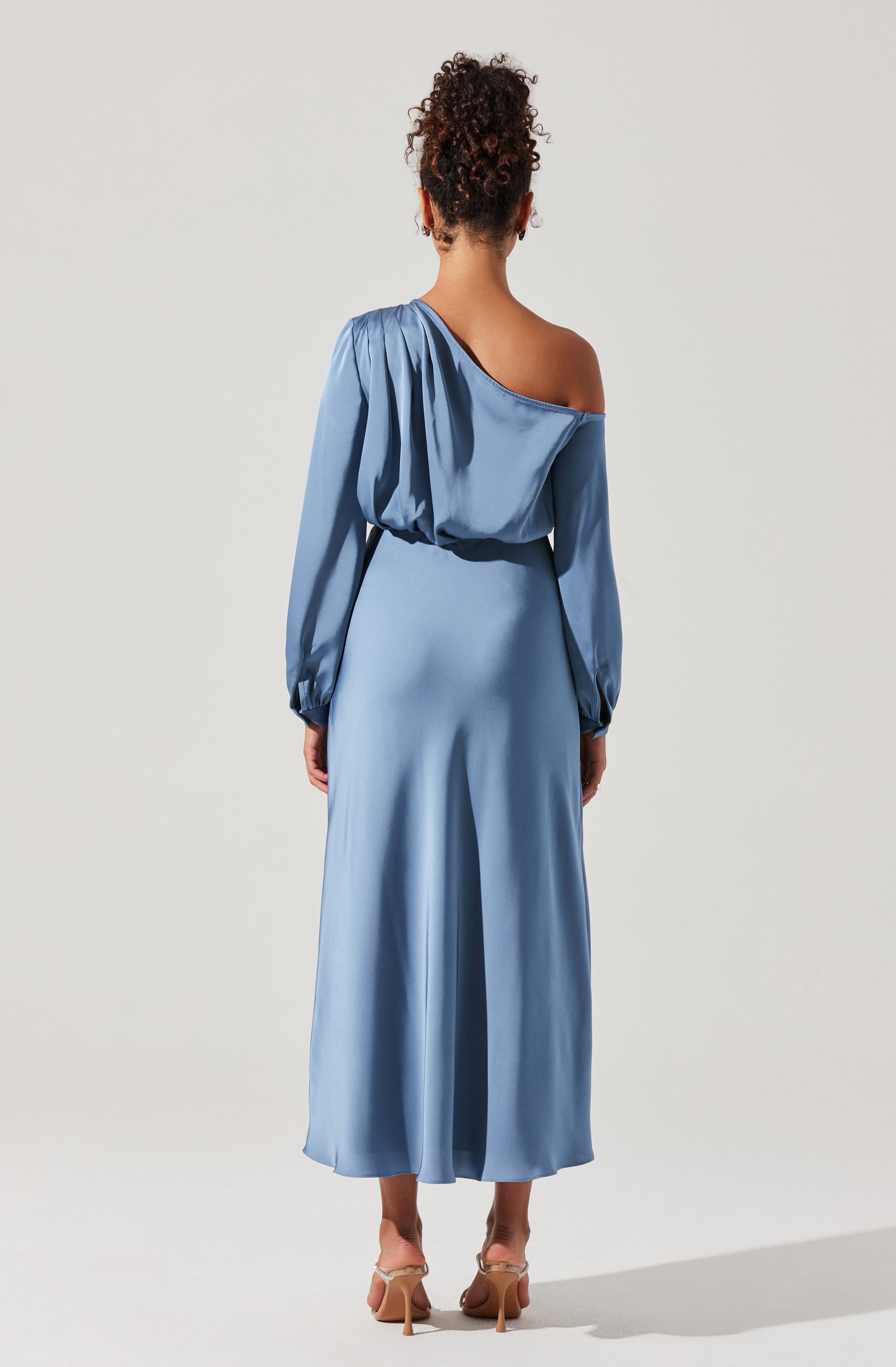 Elwood Satin Off Shoulder Dress-Aljck