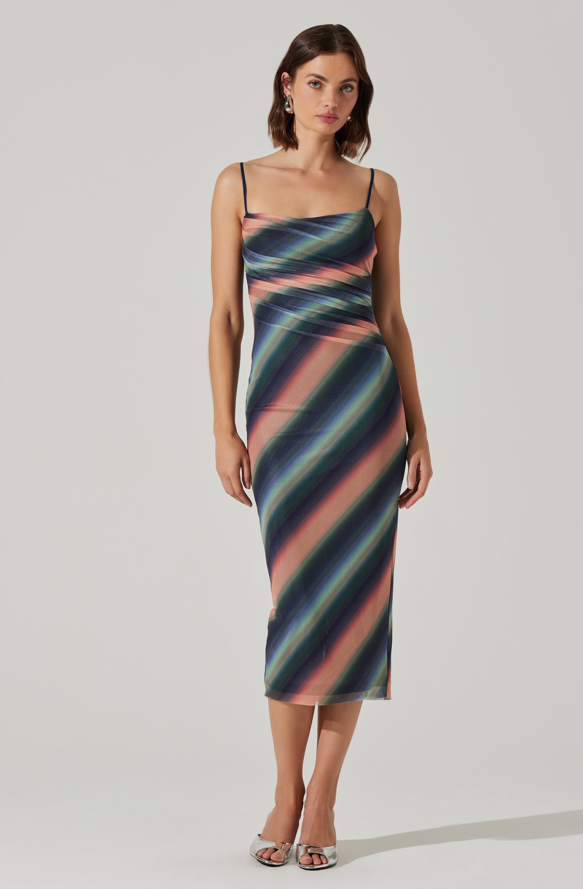 Synne Mesh Midi Dress-Aljck