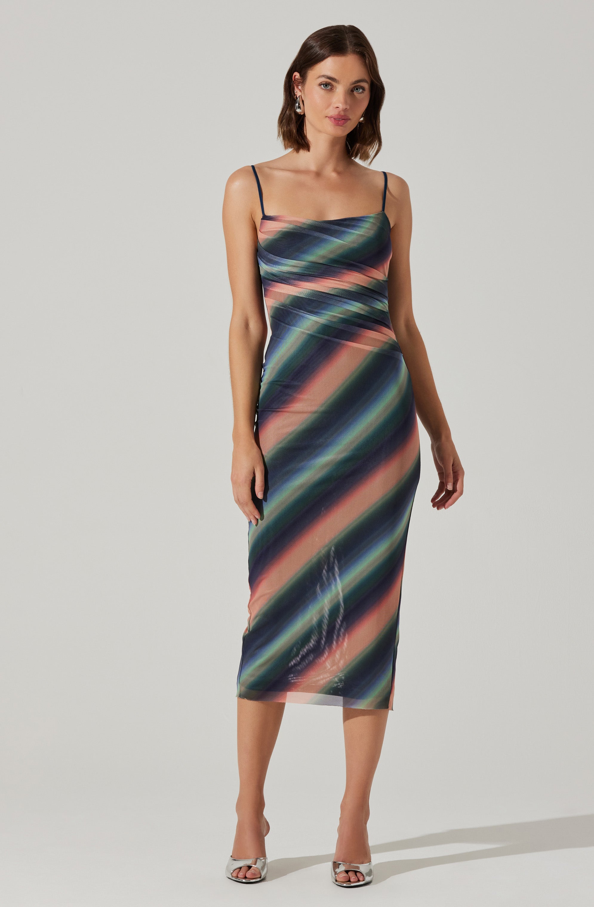 Synne Mesh Midi Dress-Aljck