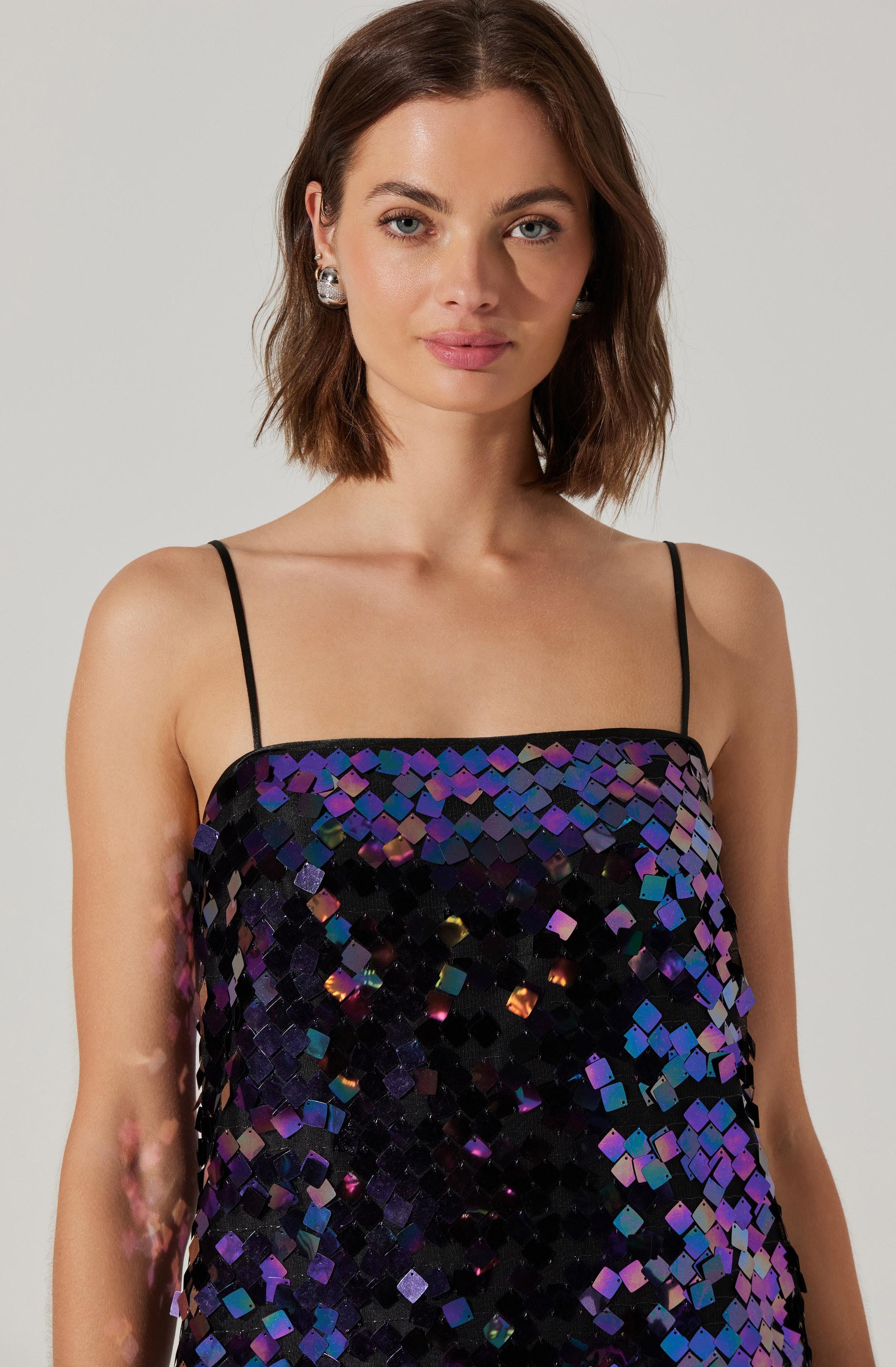 Porscha Sequin Mini Dress-Aljck