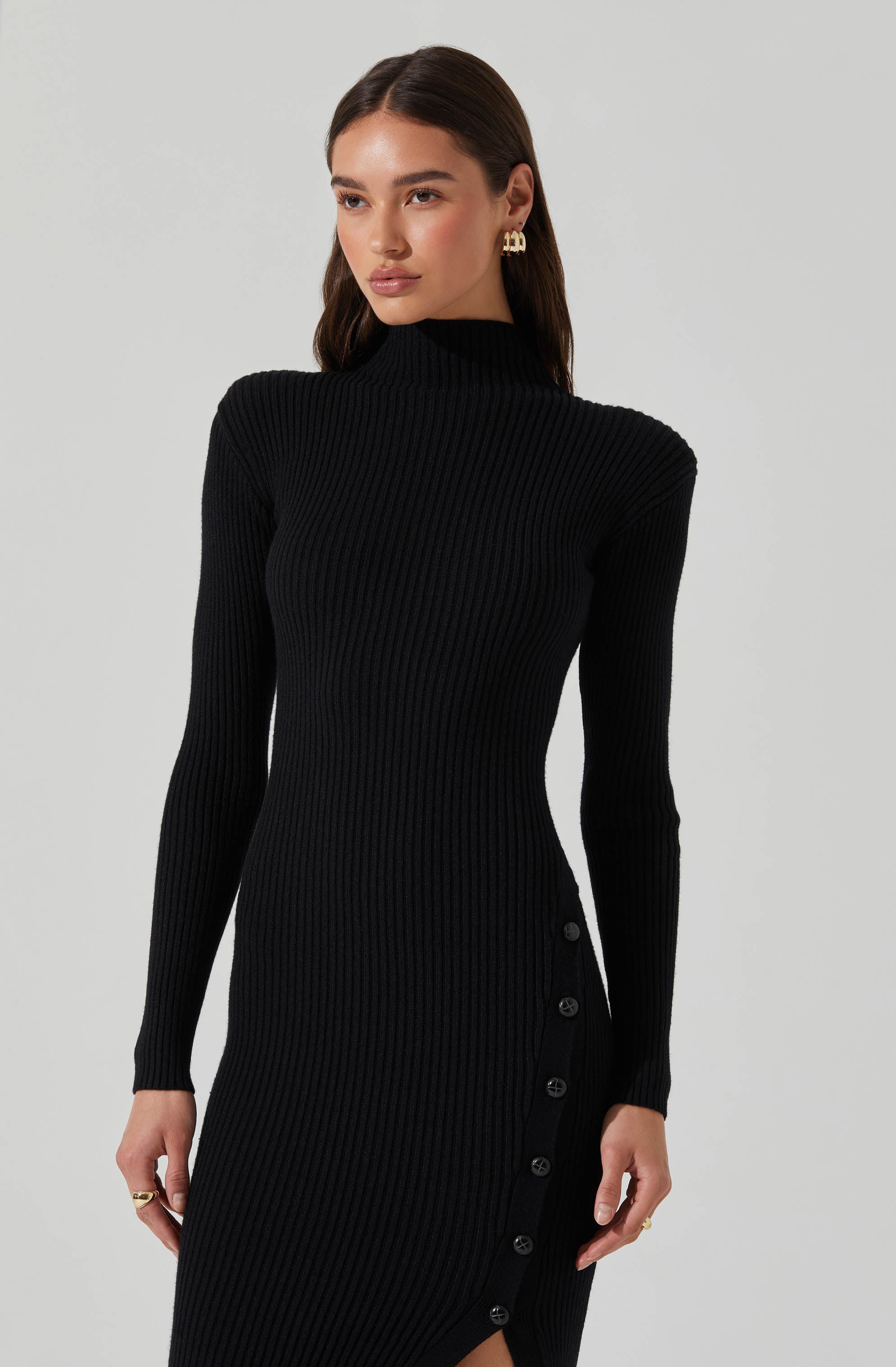 Soryn Sweater Midi Dress-Aljck