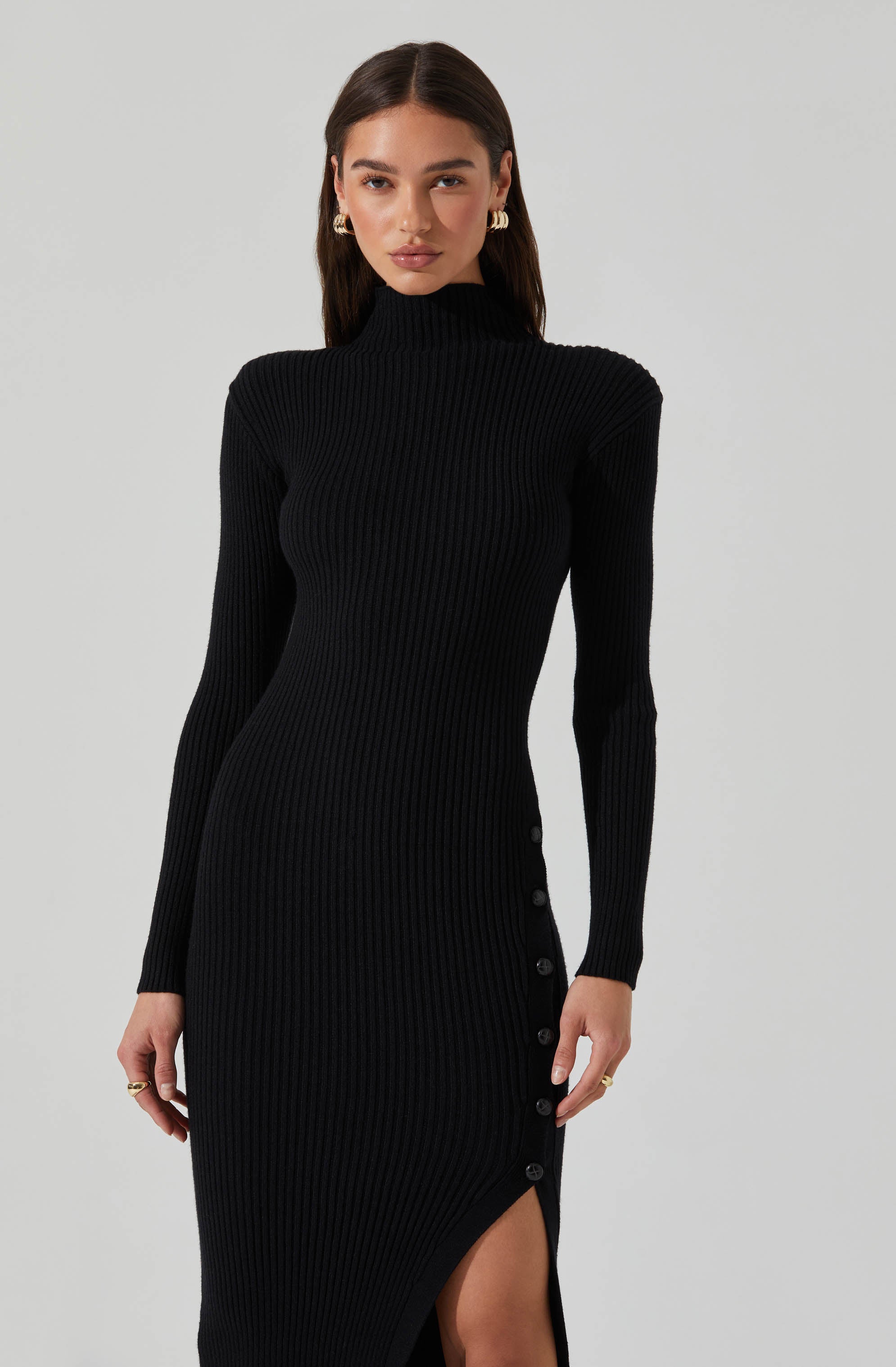 Soryn Sweater Midi Dress-Aljck