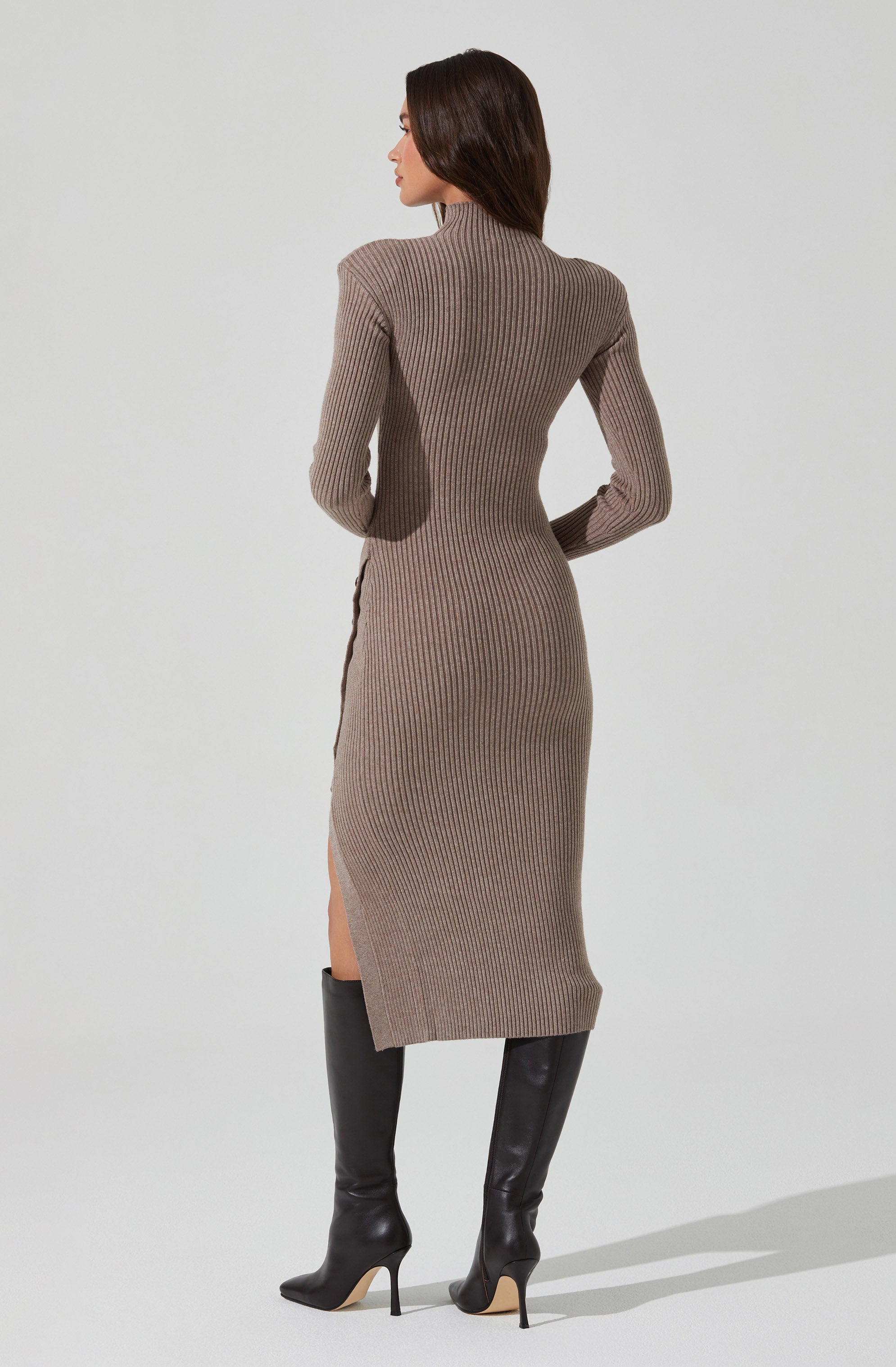 Soryn Sweater Midi Dress-Aljck