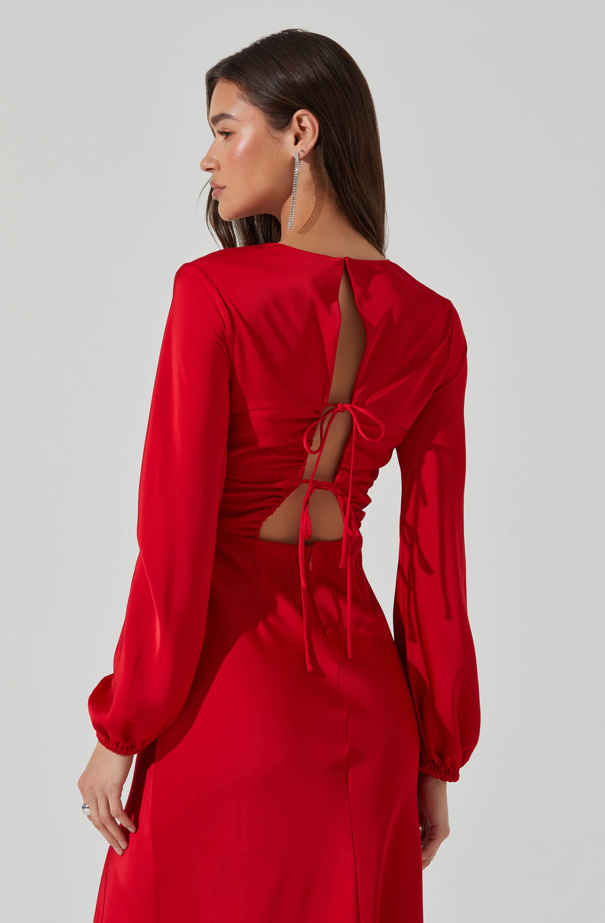 Elyse Satin Maxi Dress-Aljck