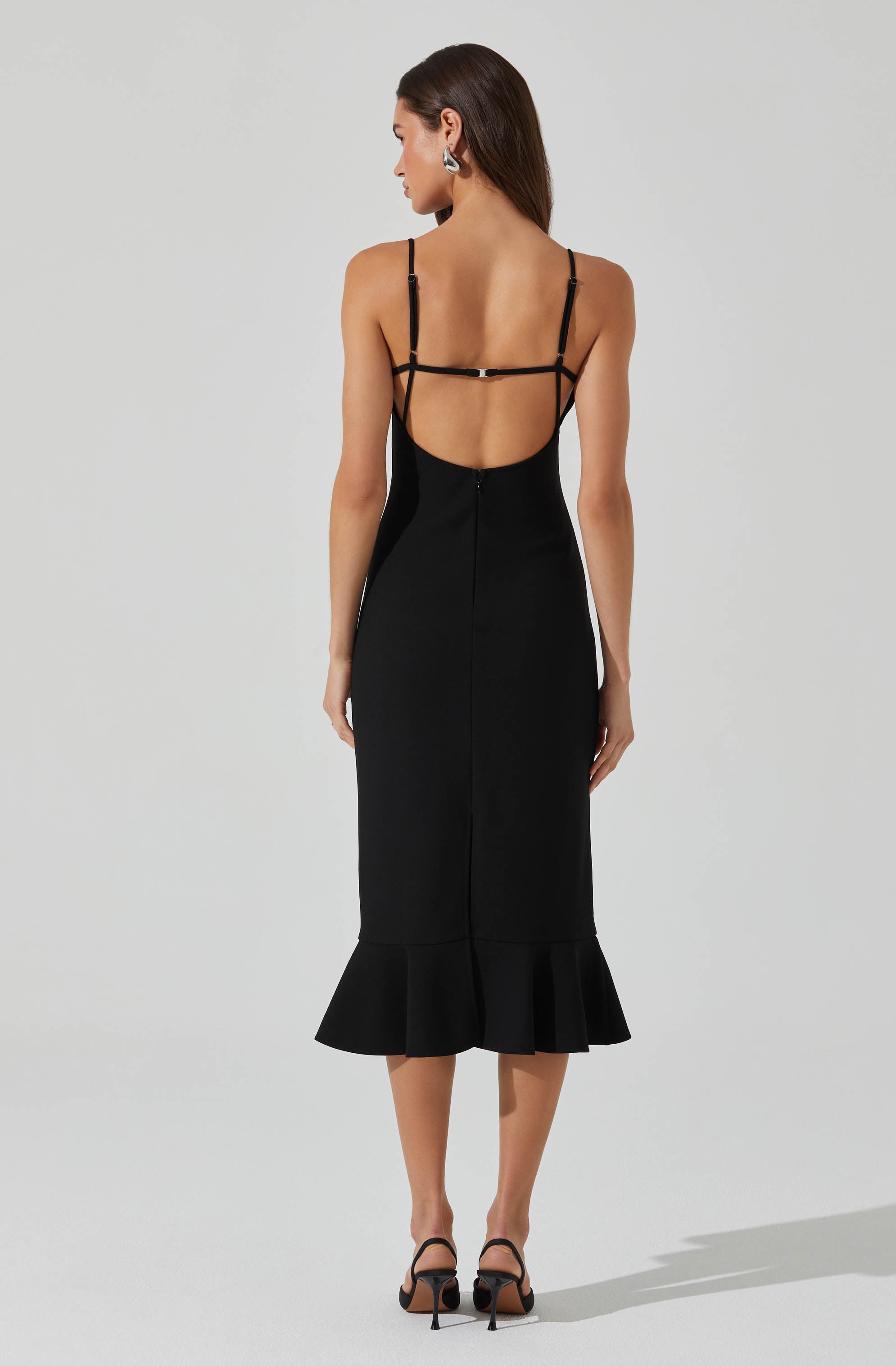 Adana Bow Detail Bustier Dress-Aljck