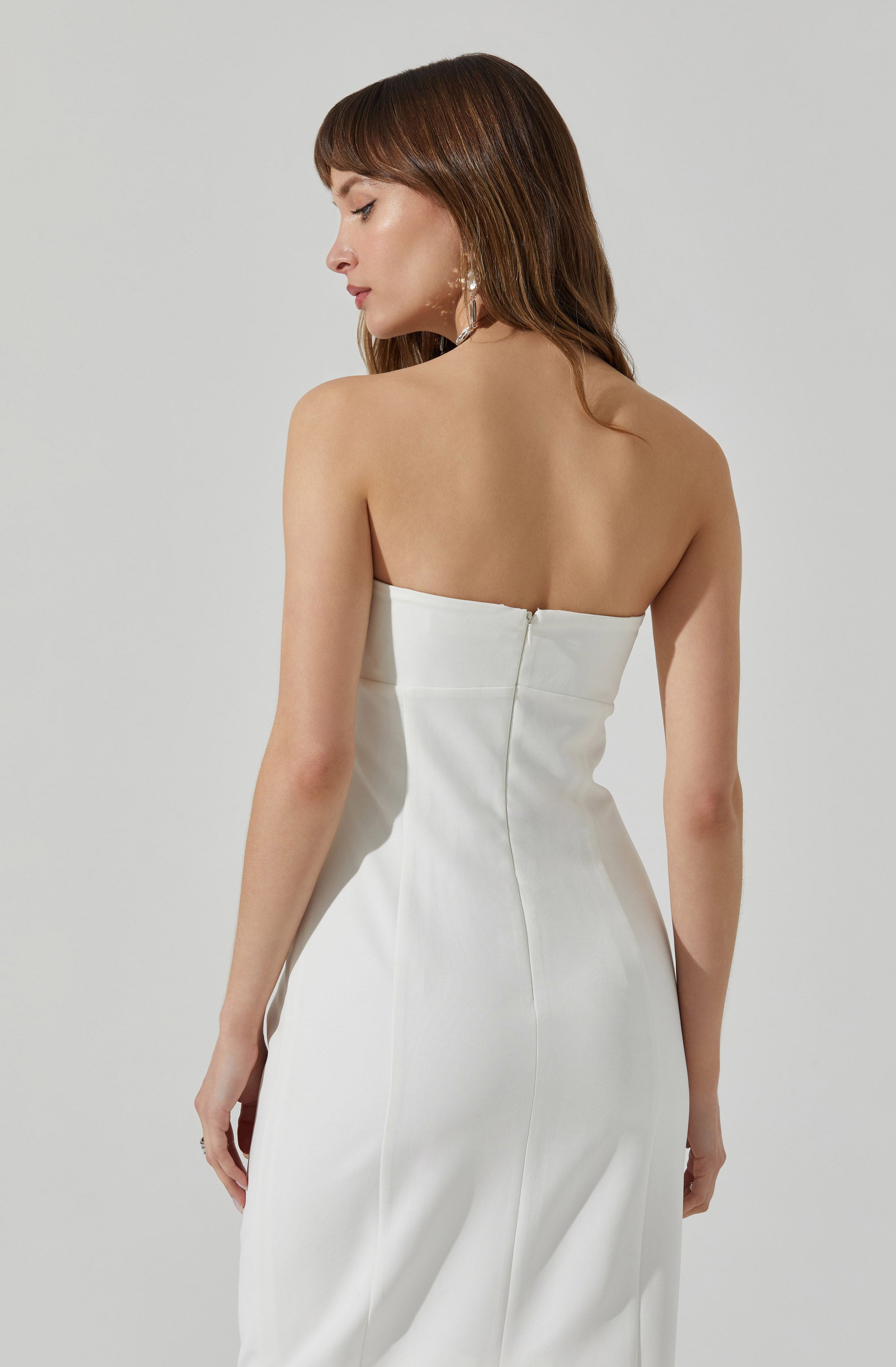 Camryn Embellished Strapless Midi Dress-Aljck