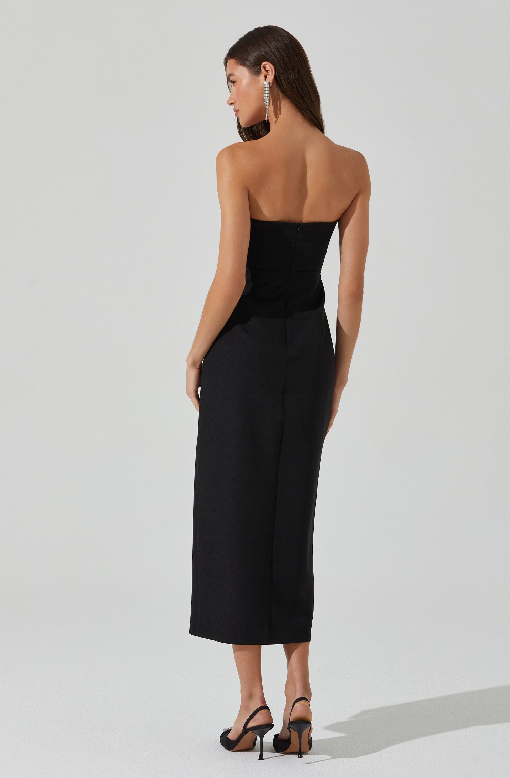 Vianna Sweetheart Midi Dress-Aljck