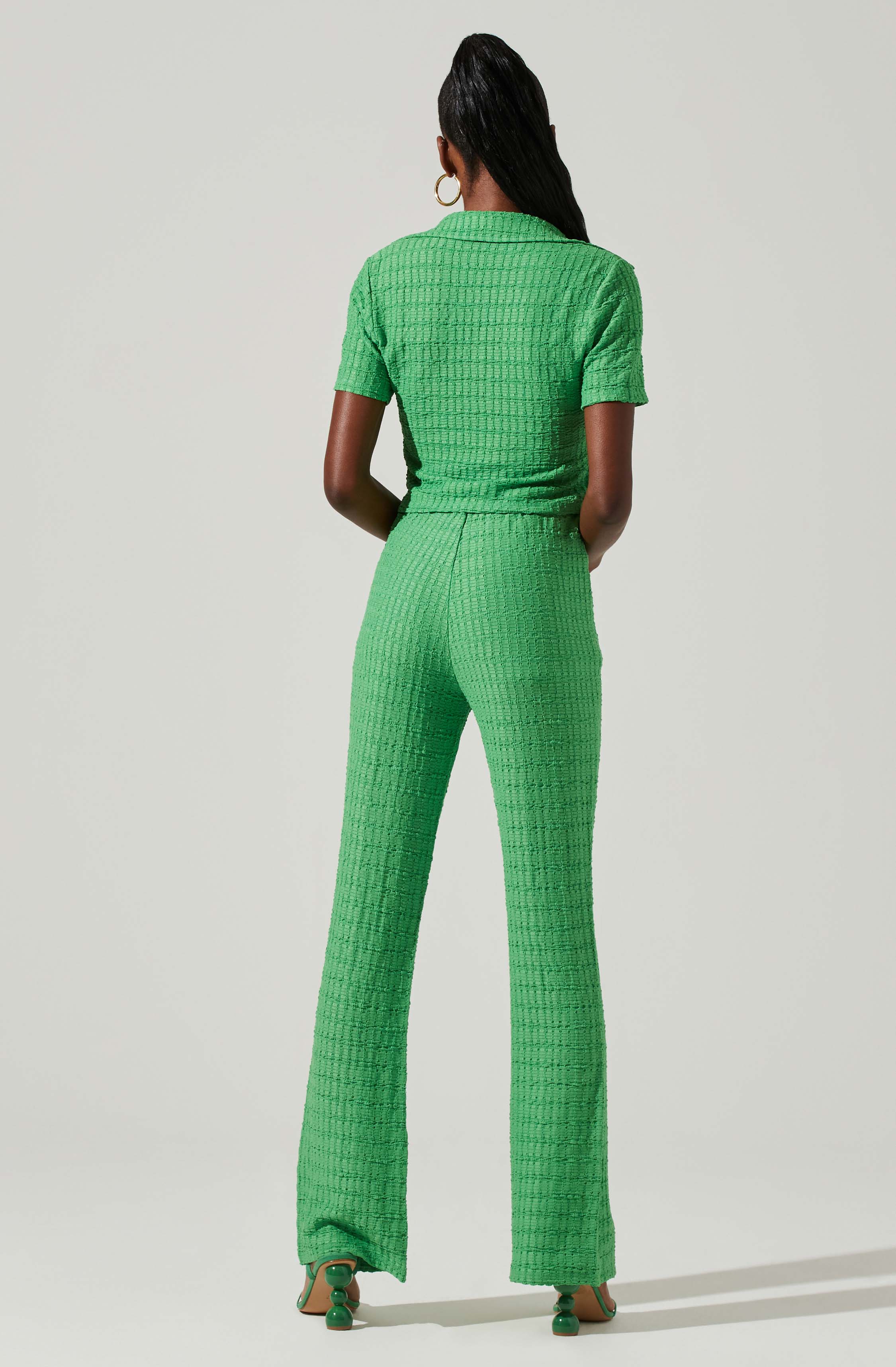 Zoey Seamed Split Hem Pants-Aljck