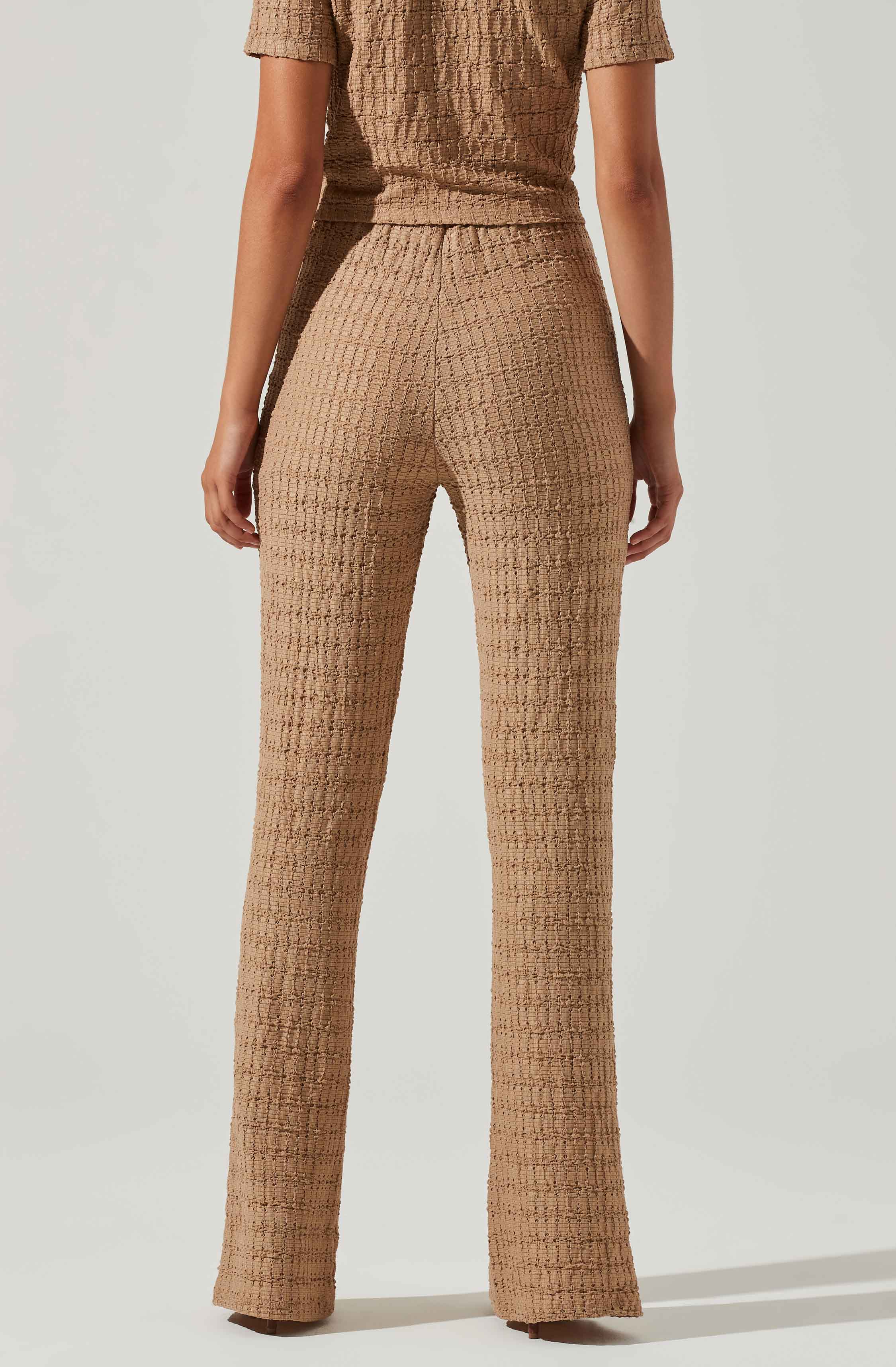 Zoey Seamed Split Hem Pants-Aljck